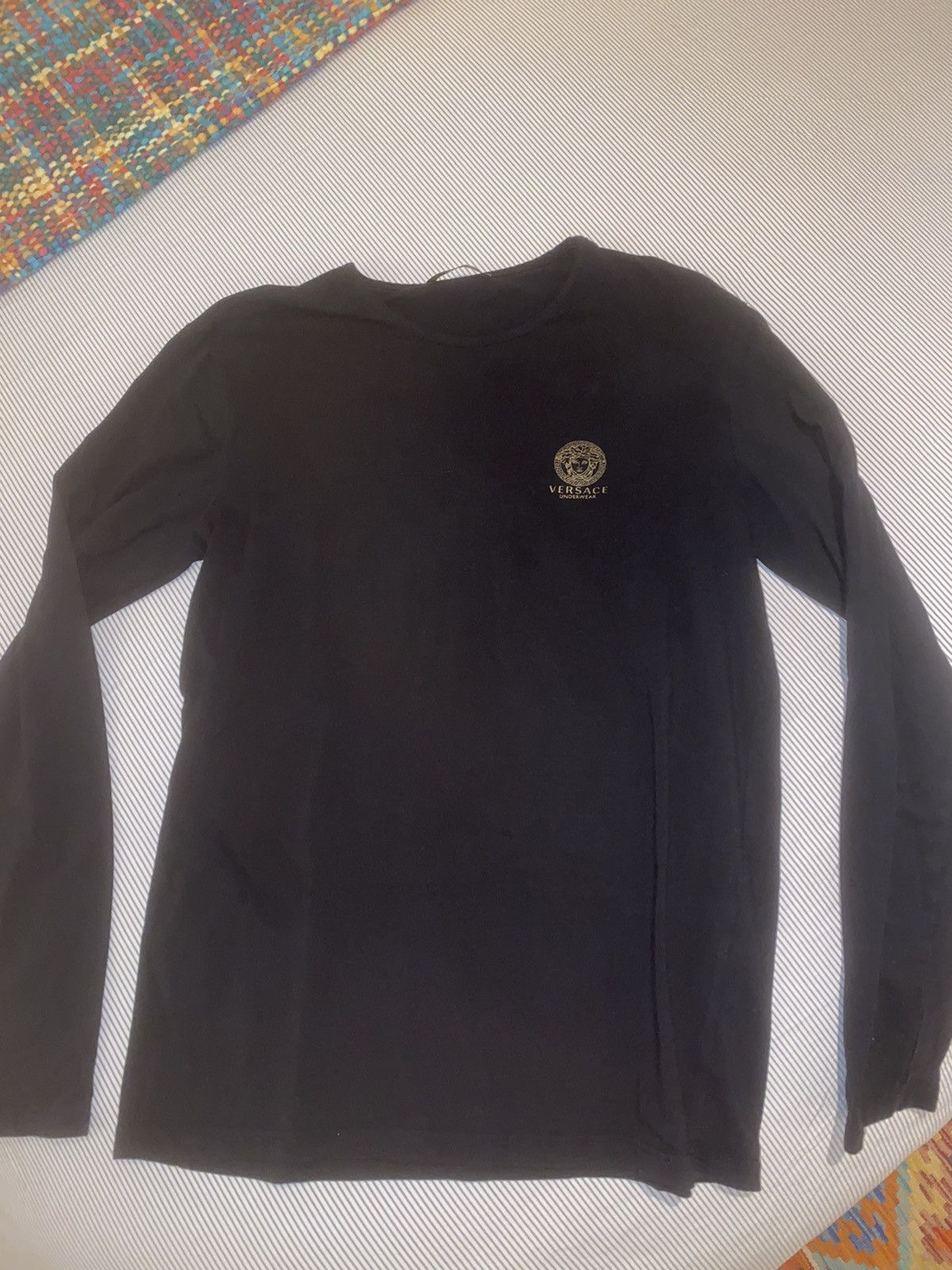 Versace Versace Black long sleeve shirt Size US S / EU 44-46 / 1 - 1 Thumbnail