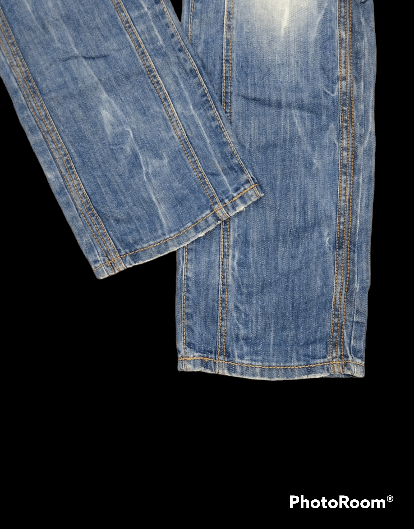 Japanese Brand THRASH RIPED RECONSTRUCRED WASHED BLUE CIPO&BAXX DENIM Size US 32 / EU 48 - 10 Thumbnail