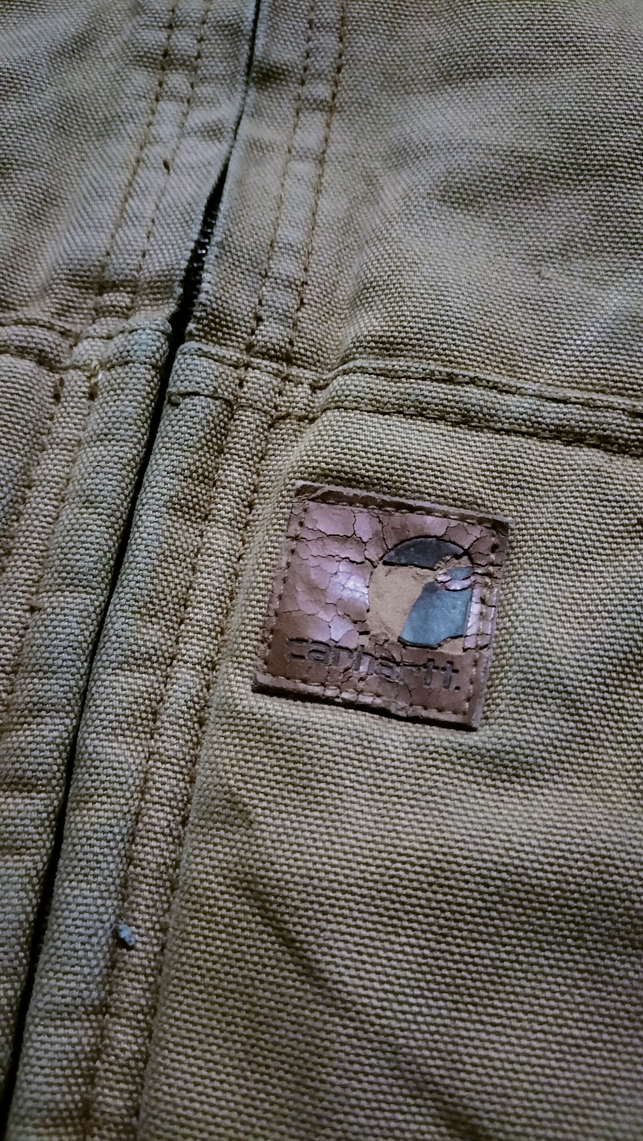 Carhartt Vintage Kids Carhartt Hoodie Canvas Bomber Jacket Patches Size US S / EU 44-46 / 1 - 8 Thumbnail