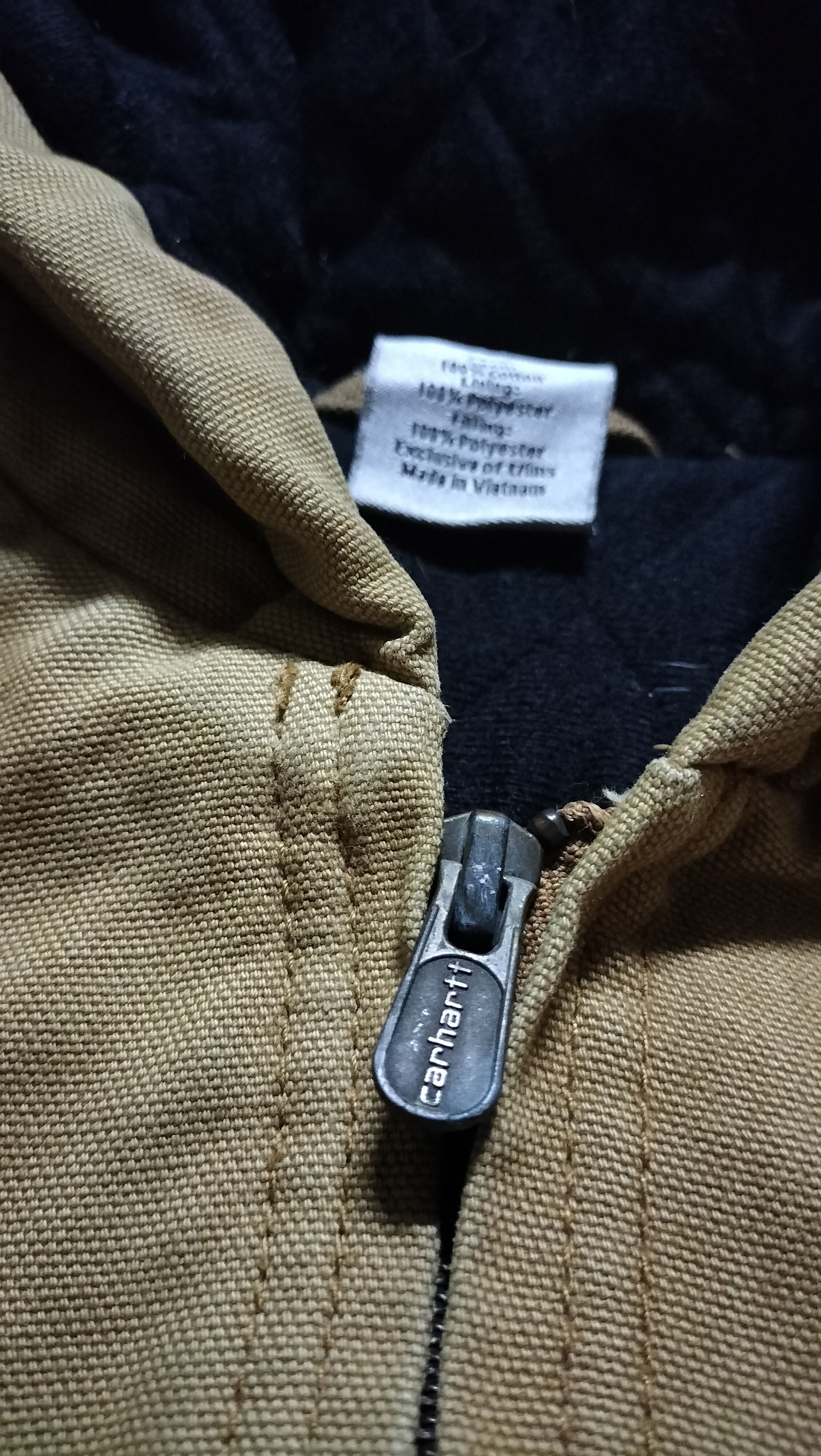 Carhartt Vintage Kids Carhartt Hoodie Canvas Bomber Jacket Patches Size US S / EU 44-46 / 1 - 3 Thumbnail
