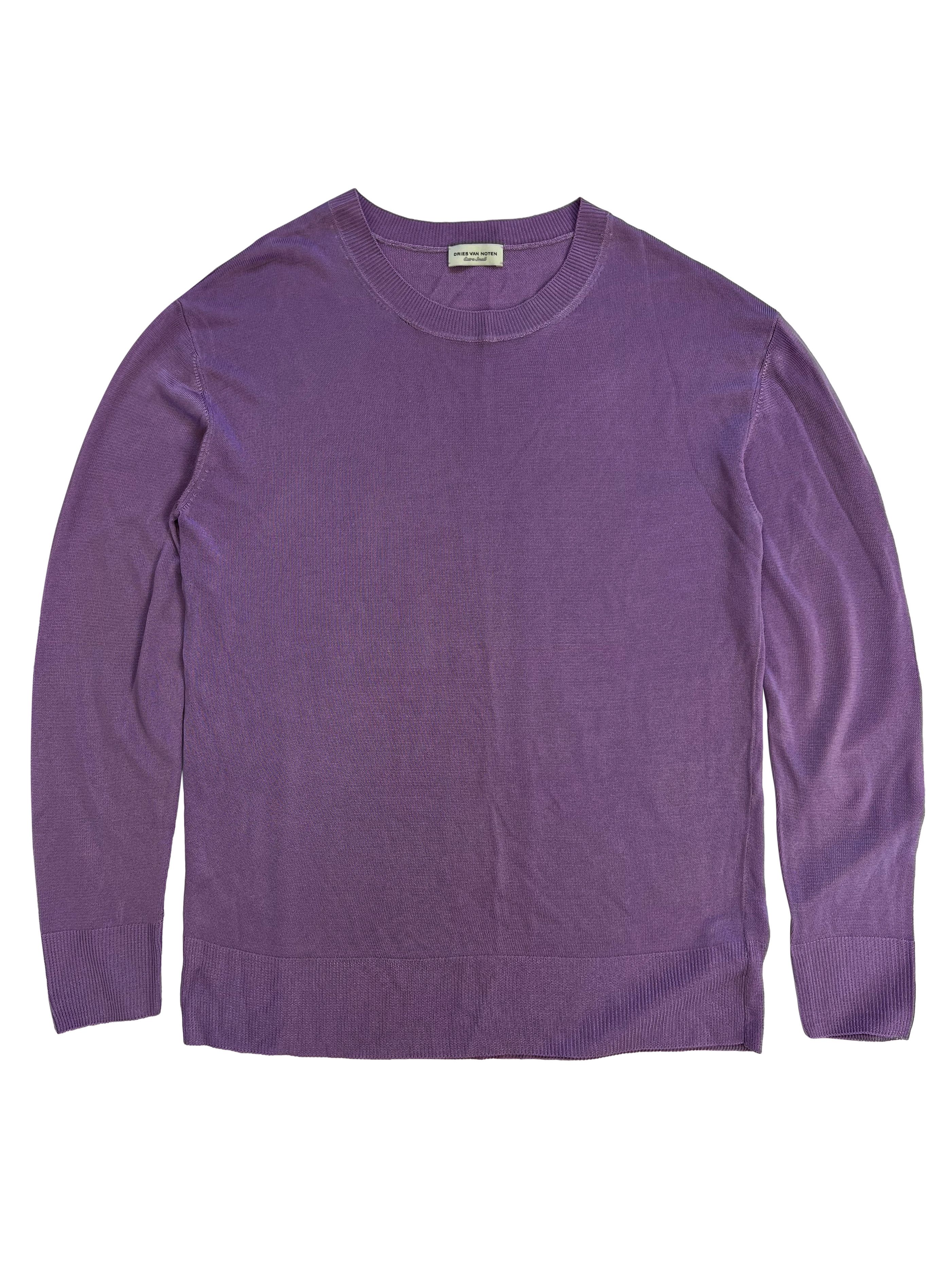 Dries Van Noten ⚡️QUICK SALE⚡️ Dries Van Noten Lilac Knit Sweater Size US XS / EU 42 / 0 - 1 Thumbnail