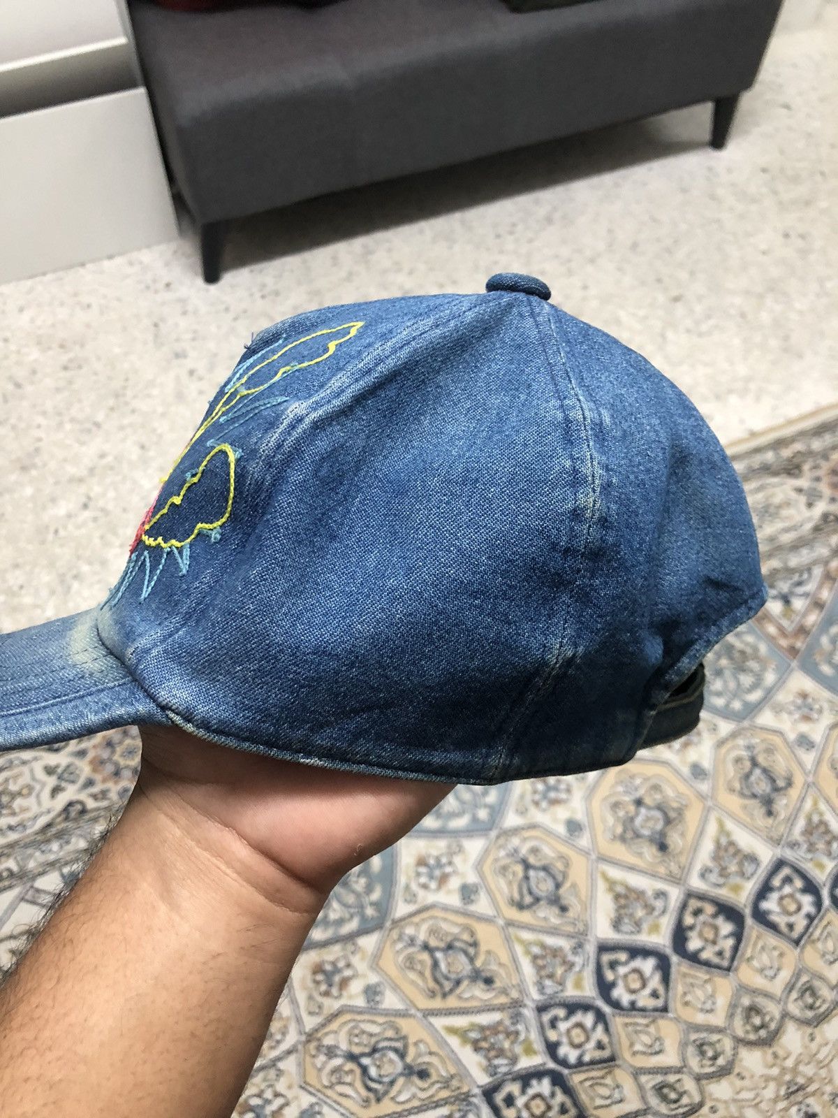 CA4LA Vintage Ca4la Embroidery Classic Car Distressed Summer Cap Size ONE SIZE - 12 Thumbnail