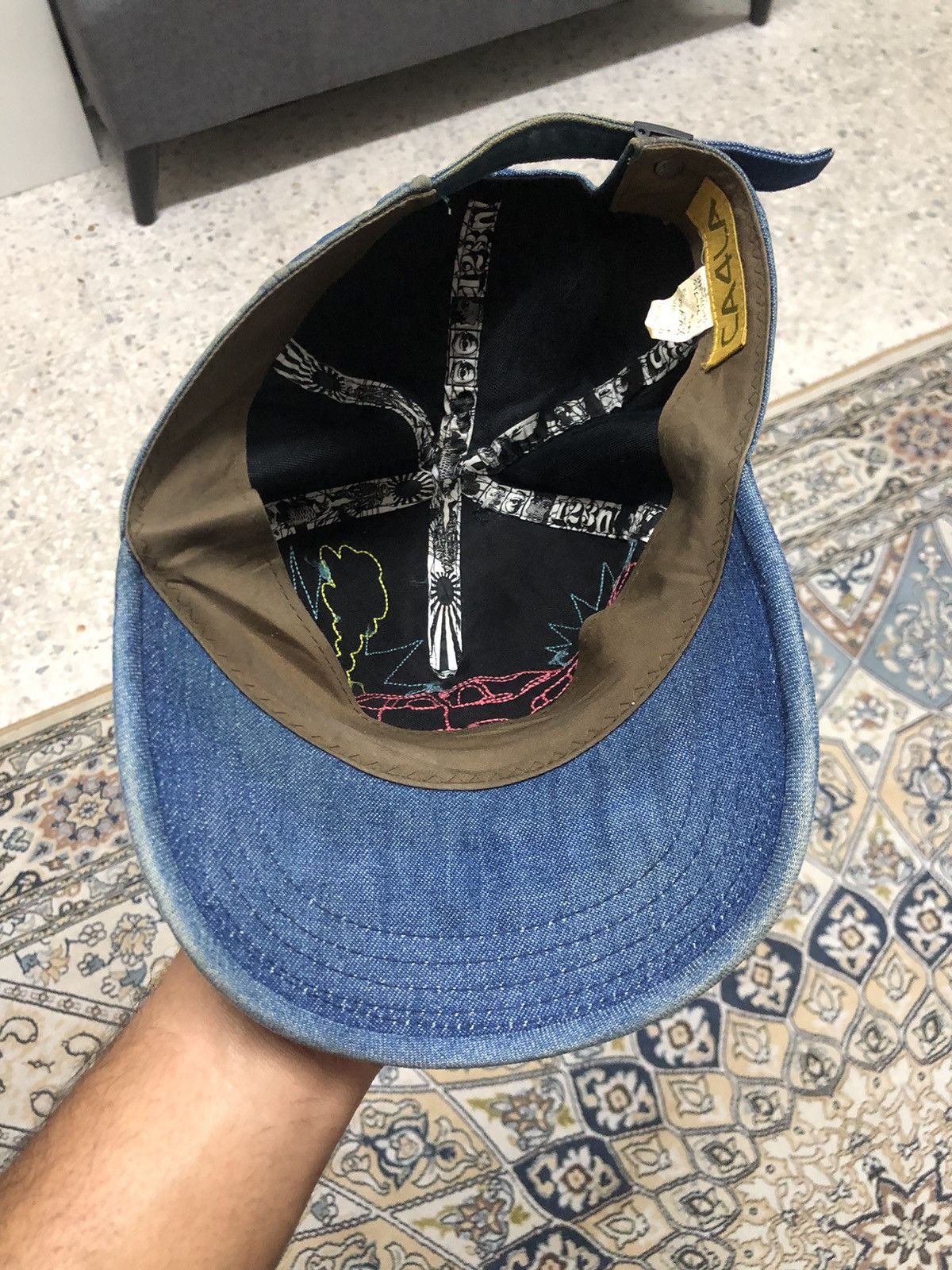 CA4LA Vintage Ca4la Embroidery Classic Car Distressed Summer Cap Size ONE SIZE - 17 Thumbnail