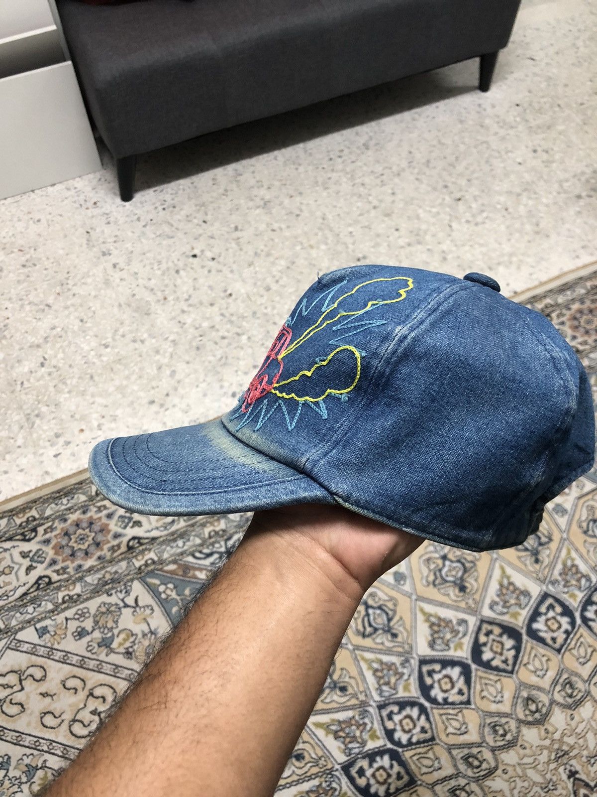CA4LA Vintage Ca4la Embroidery Classic Car Distressed Summer Cap Size ONE SIZE - 13 Thumbnail