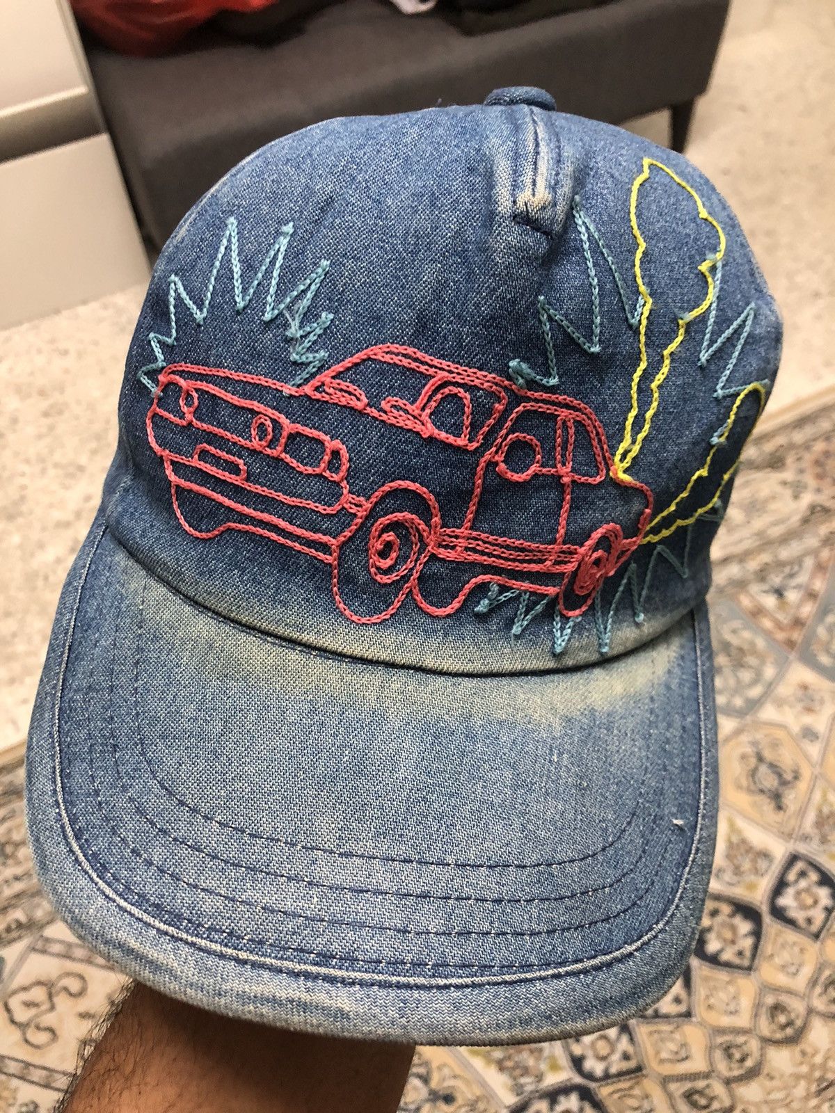 CA4LA Vintage Ca4la Embroidery Classic Car Distressed Summer Cap Size ONE SIZE - 16 Thumbnail