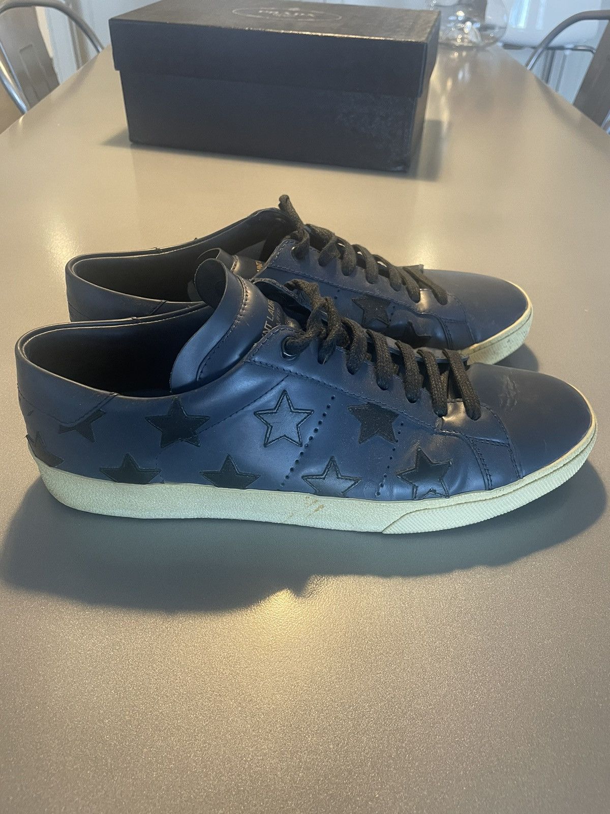 Saint Laurent Paris Saint Laurent SL/06 Navy/Black rare Size US 10.5 / EU 43-44 - 1 Thumbnail