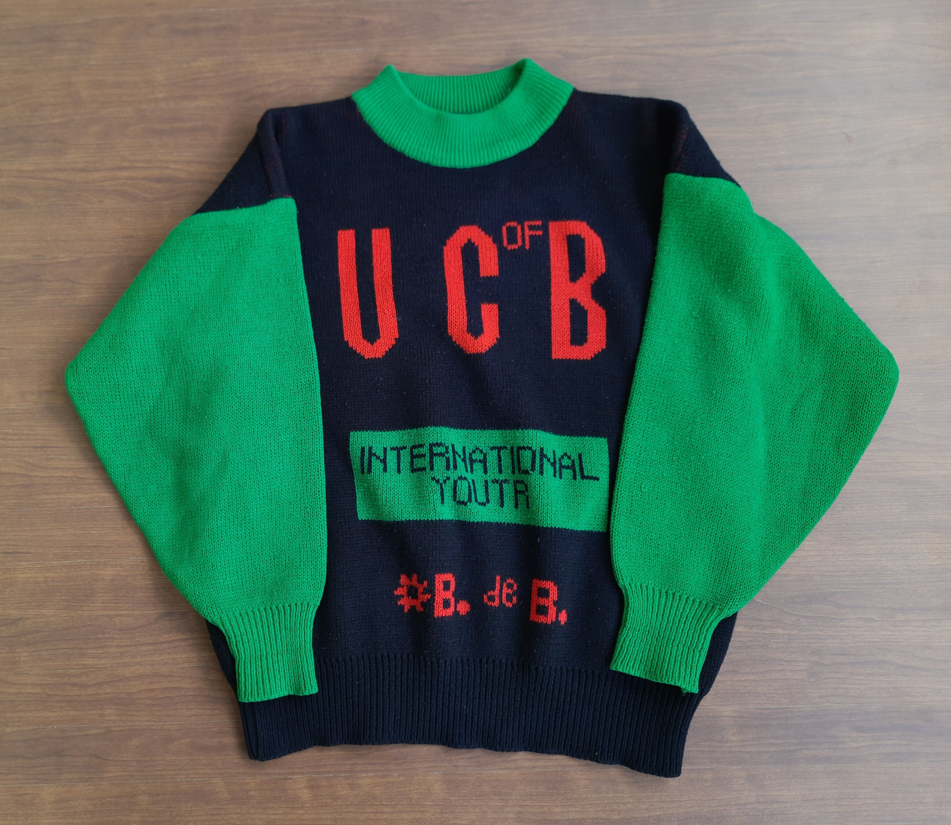 Veste Vintage United Colors Of Benetton Taille 42 - Laine, Col Amovible, Marron Clair