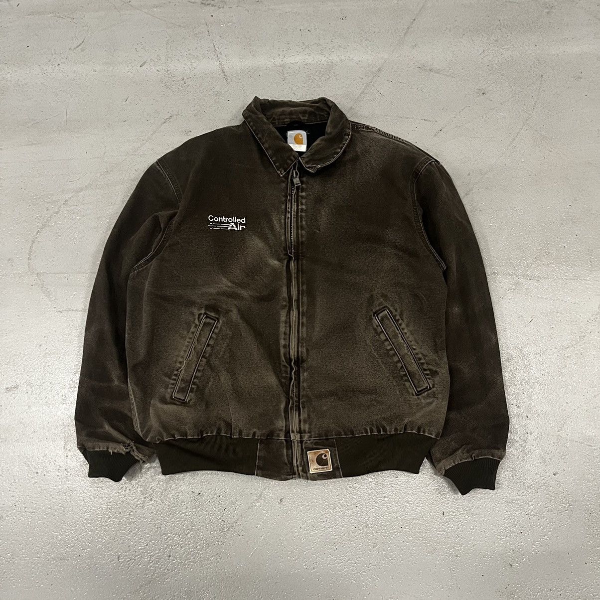 Carhartt × Carhartt Wip × Vintage Vintage 90s Faded brown Carhartt 