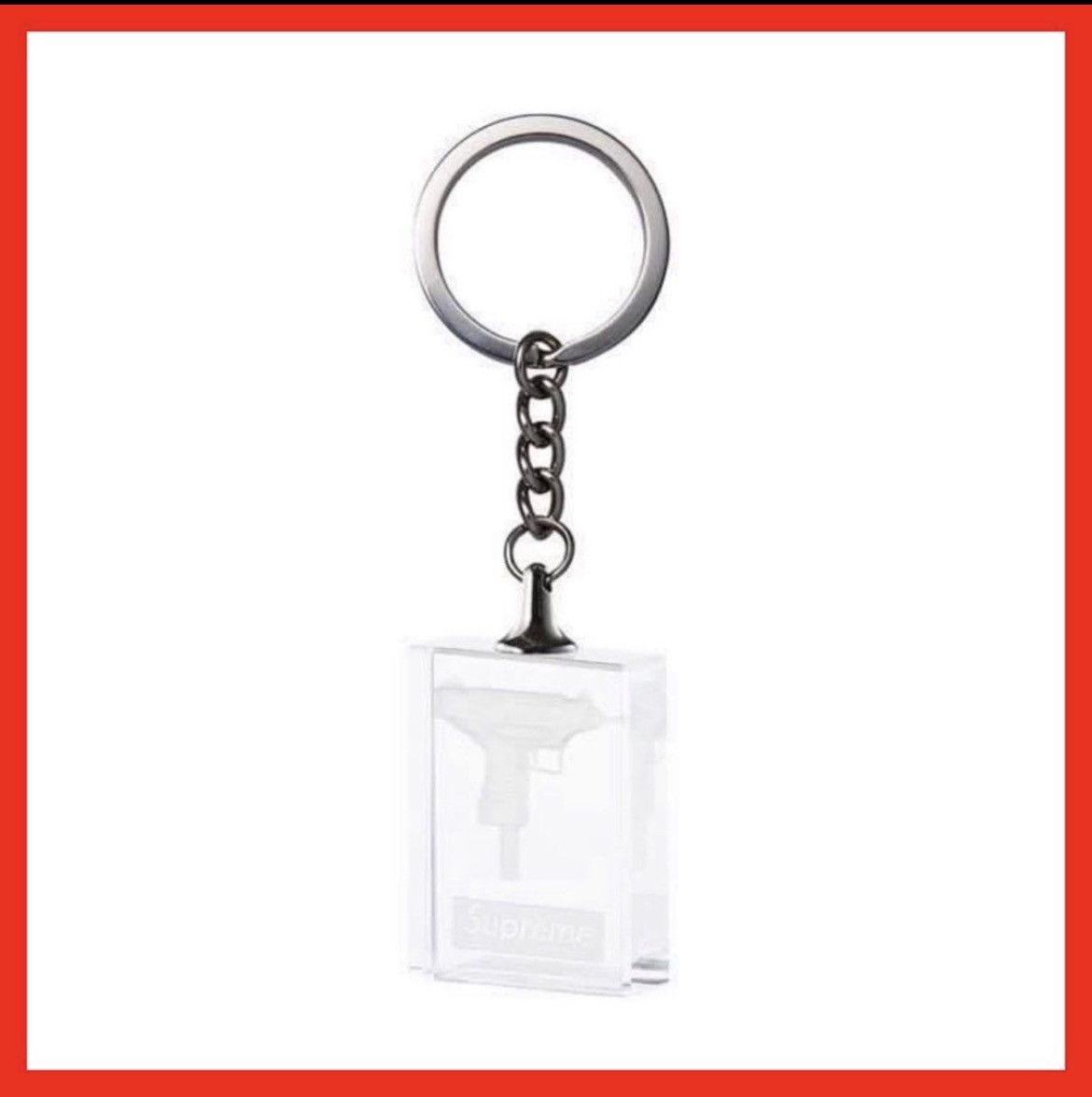 online shop discounts price FW2015 Supreme 3D Lucite Uzi Keychain ...