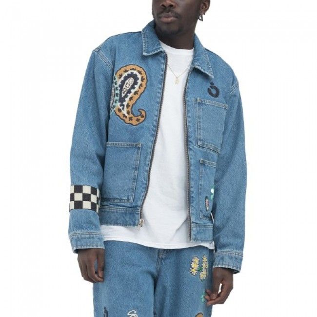 Stussy NOMA t.d x Stussy Denim Zip Work Jacket | Grailed