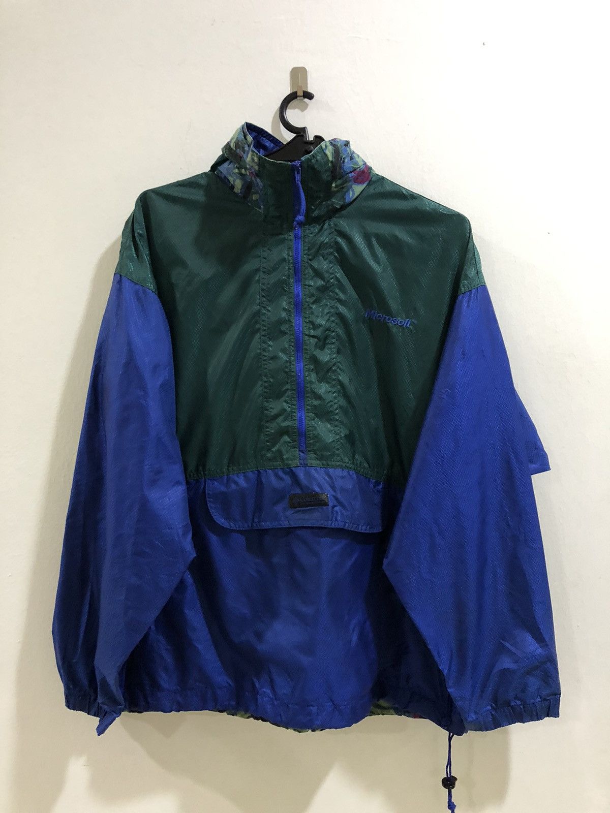 Columbia Vintage Columbia anorak packable windbreaker blue jacket Size US L / EU 52-54 / 3 - 1 Thumbnail