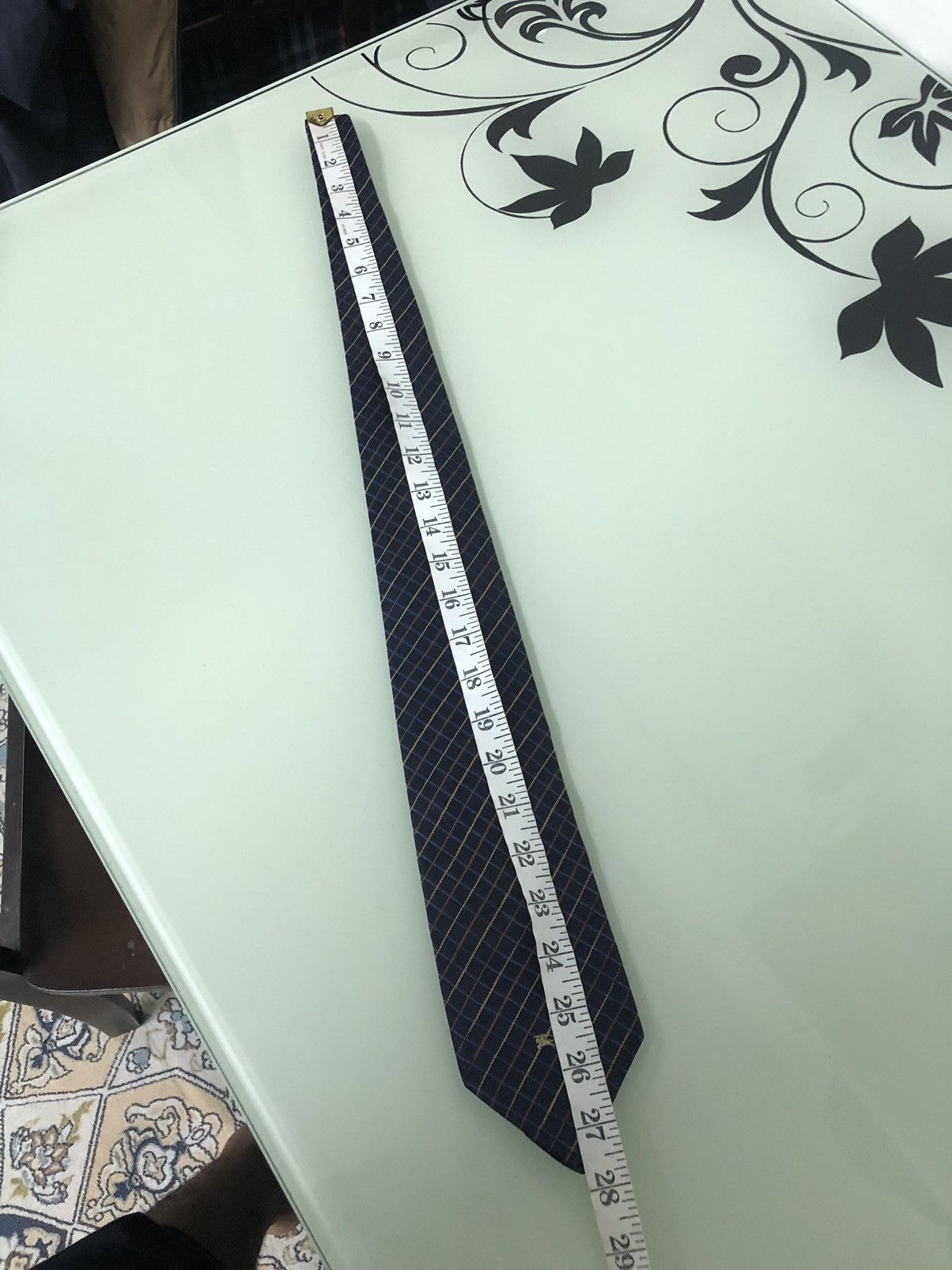 Burberry × Vintage Vintage Burberry London Strip Blue Silk Ties Size ONE SIZE - 13 Thumbnail