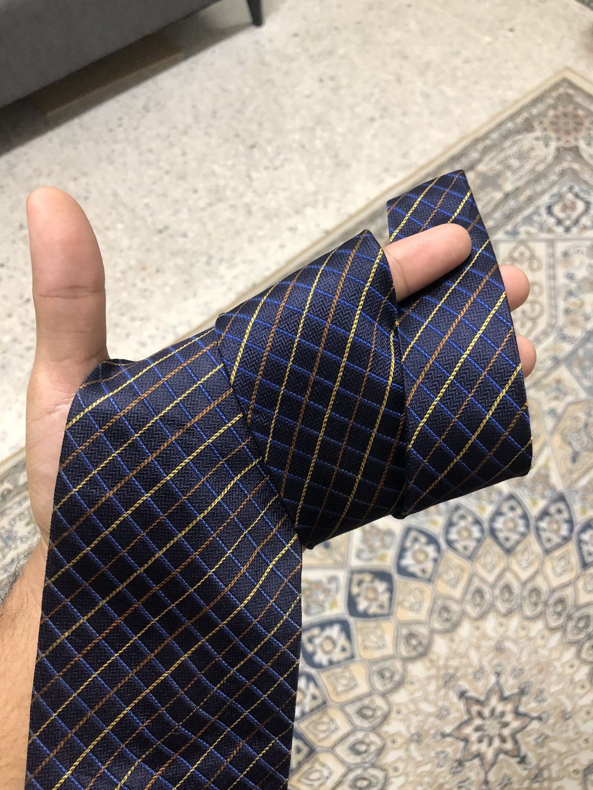 Burberry × Vintage Vintage Burberry London Strip Blue Silk Ties Size ONE SIZE - 3 Thumbnail