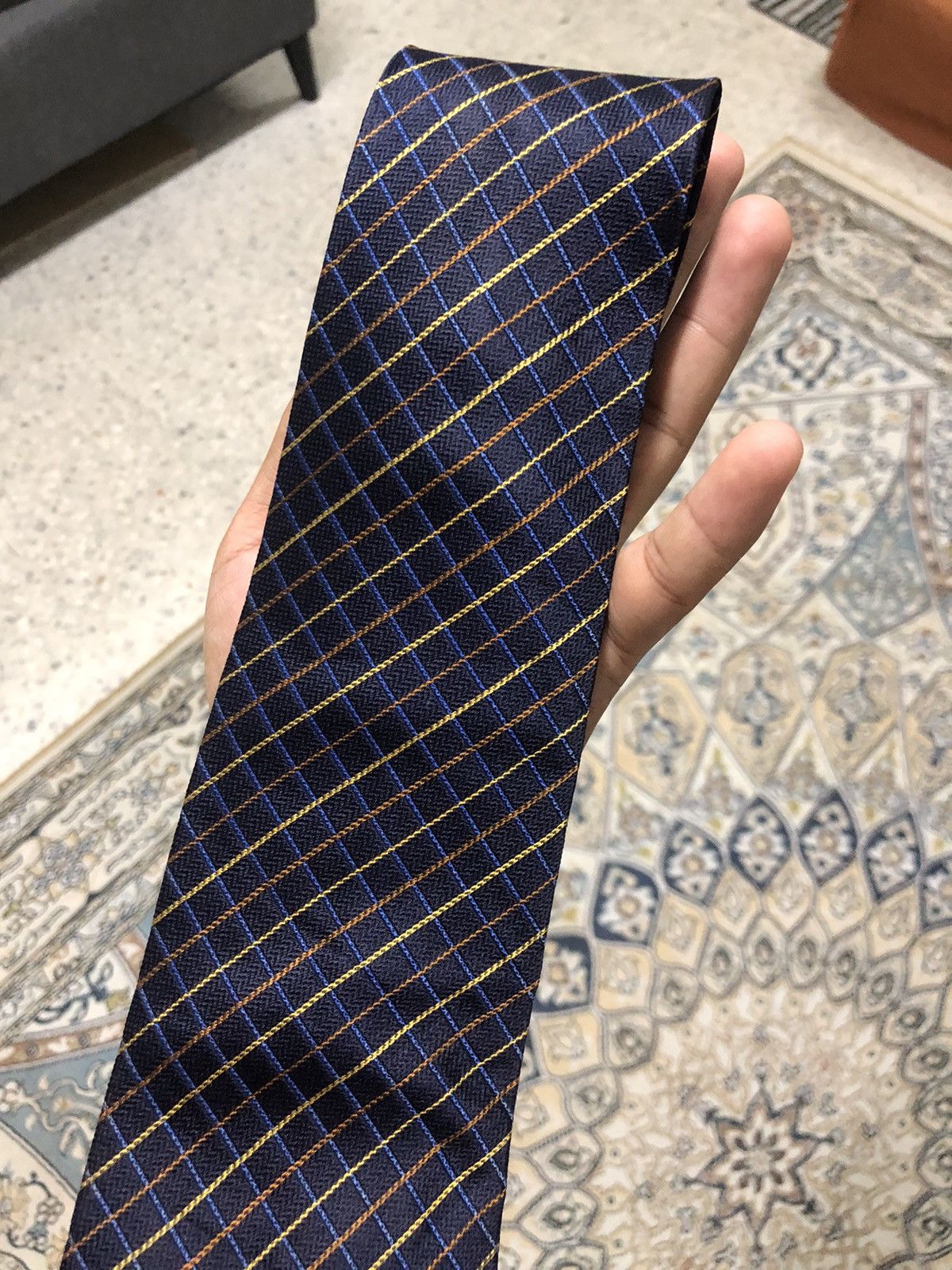 Burberry × Vintage Vintage Burberry London Strip Blue Silk Ties Size ONE SIZE - 9 Thumbnail