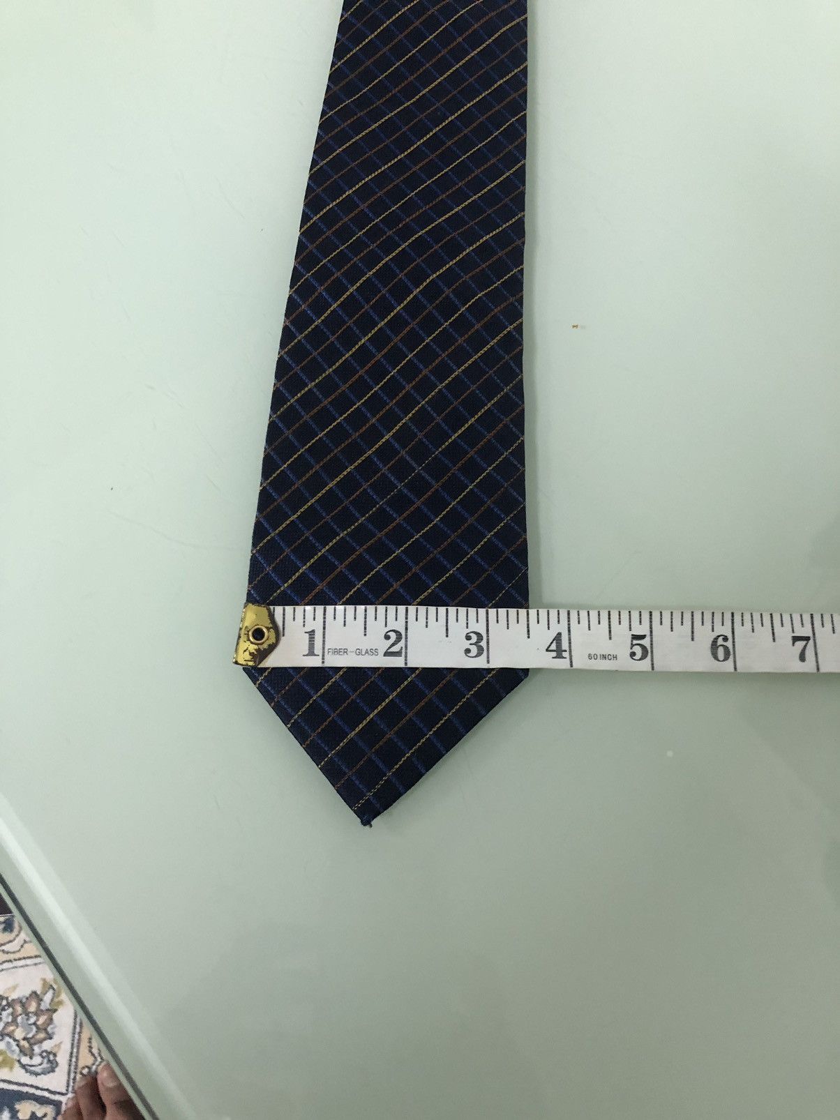 Burberry × Vintage Vintage Burberry London Strip Blue Silk Ties Size ONE SIZE - 12 Thumbnail