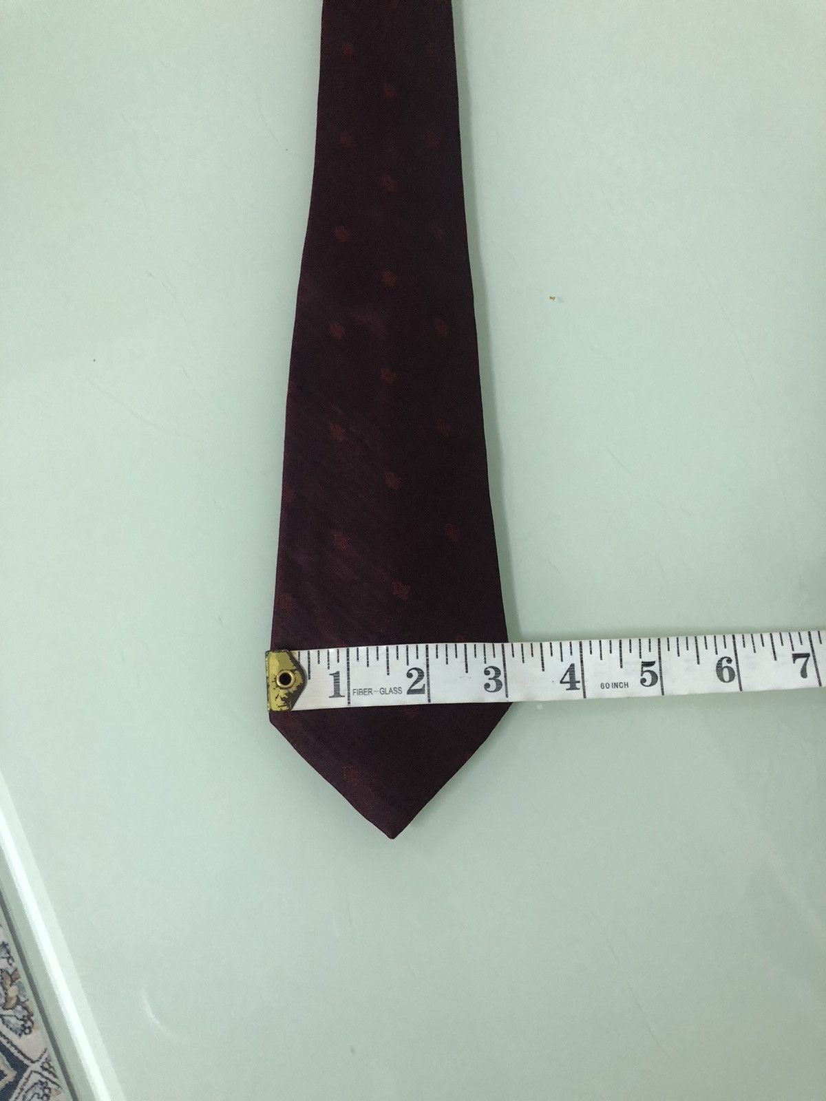 Christian Dior Monsieur Vintage Christian Dior Embroidery Dior Power Red Silk Ties Size ONE SIZE - 13 Thumbnail
