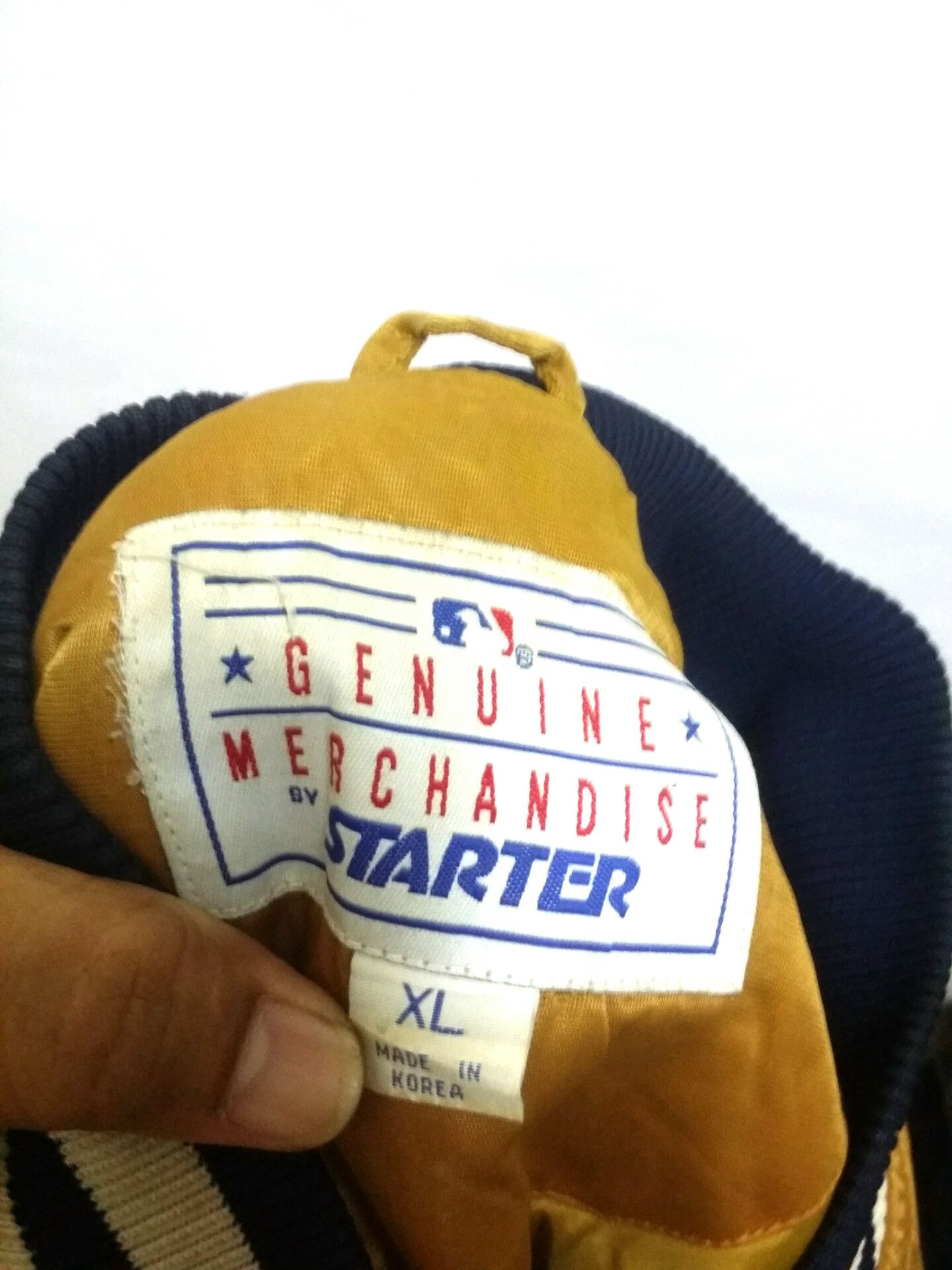 Vintage (A7) YANKESS - baseball jacket by STARTER made in Korea Size US XL / EU 56 / 4 - 4 Thumbnail