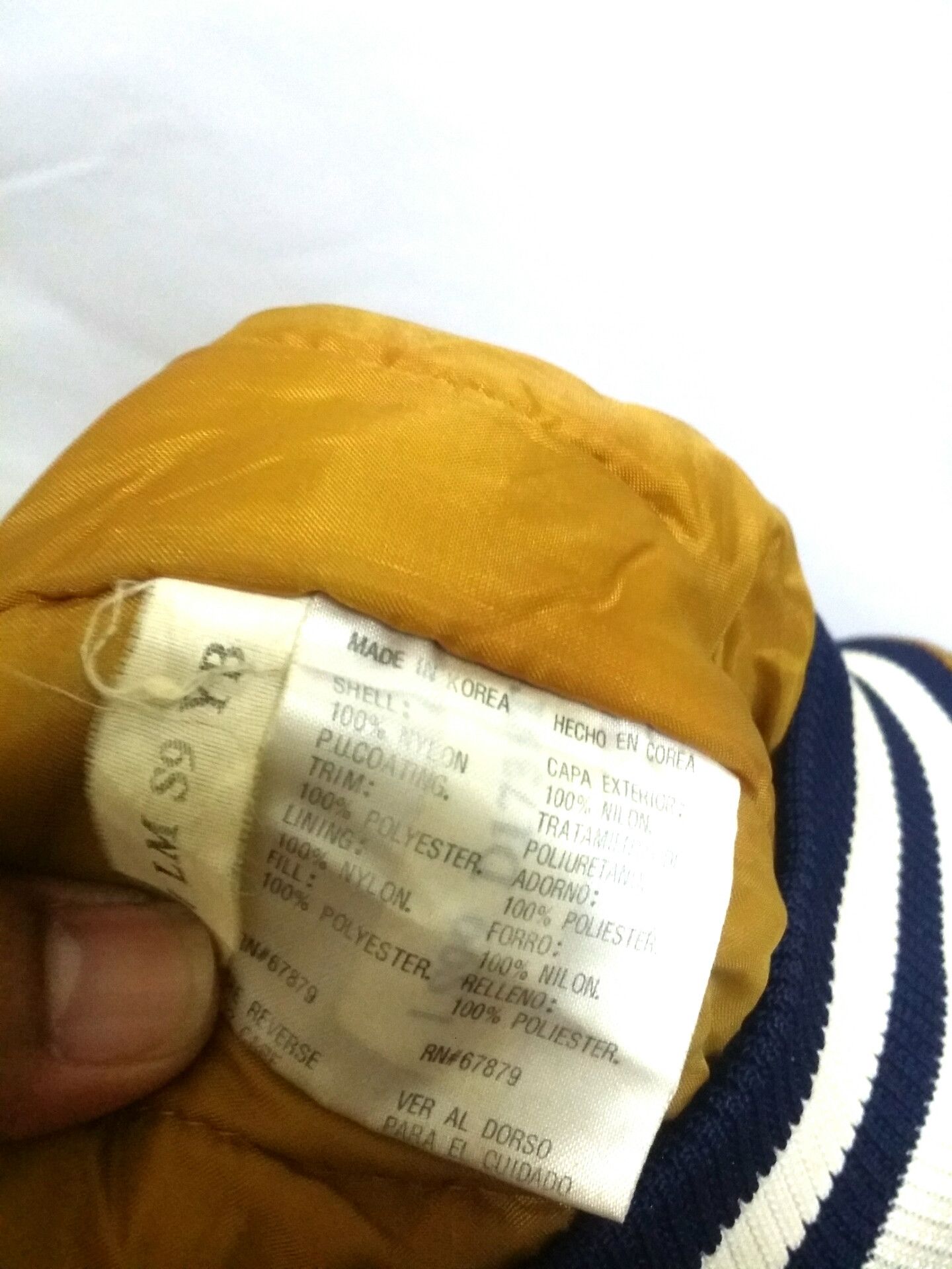 Vintage (A7) YANKESS - baseball jacket by STARTER made in Korea Size US XL / EU 56 / 4 - 2 Thumbnail