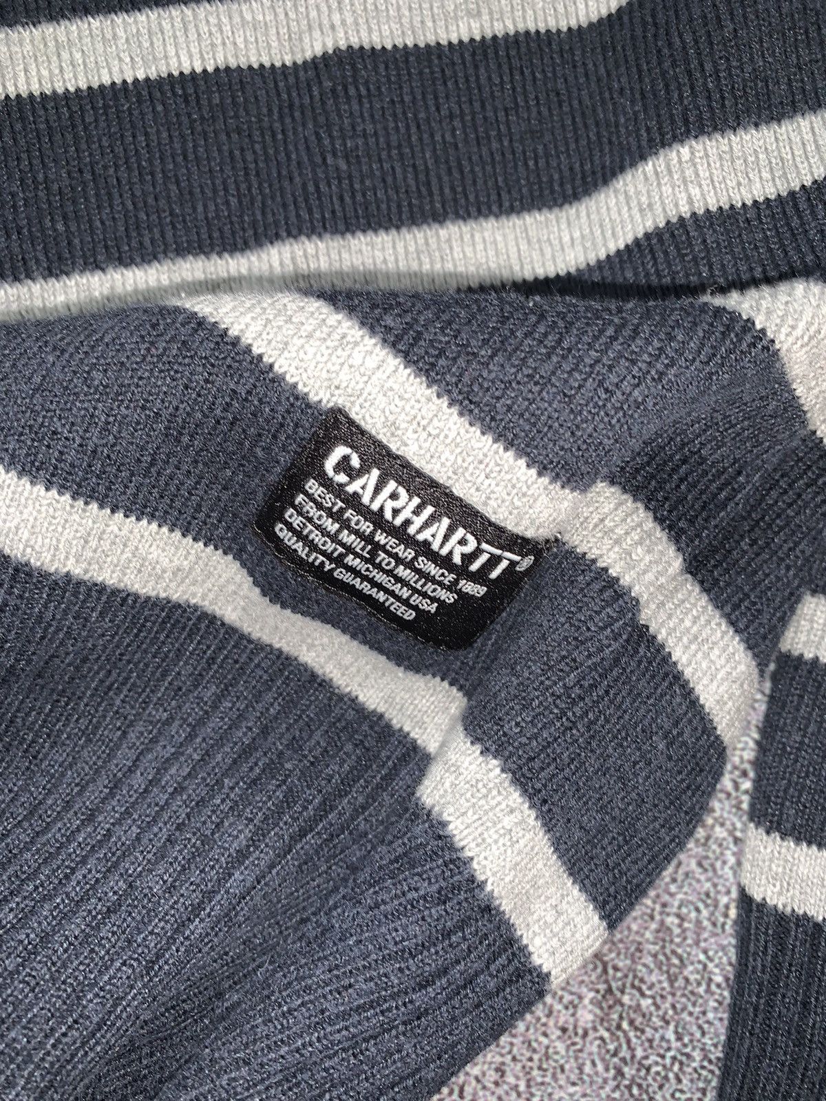 Carhartt × Carhartt Wip × Vintage Carhartt M striped vintage sweater sweatshirt long sleeve Size US M / EU 48-50 / 2 - 3 Thumbnail