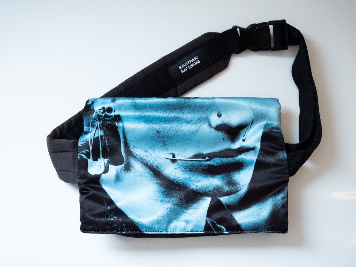 RAF SIMONS X Eastpak Poster Belt Waist Bag Blue Sling Crossbody Punk