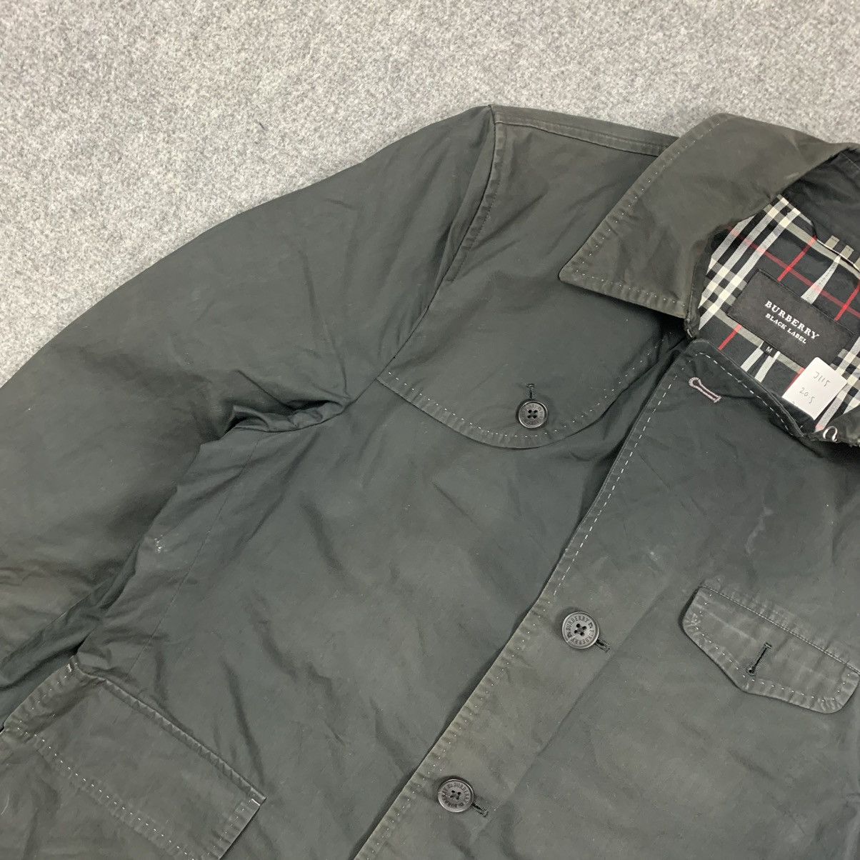 Vintage Burberry Black Label Button Up Jacket