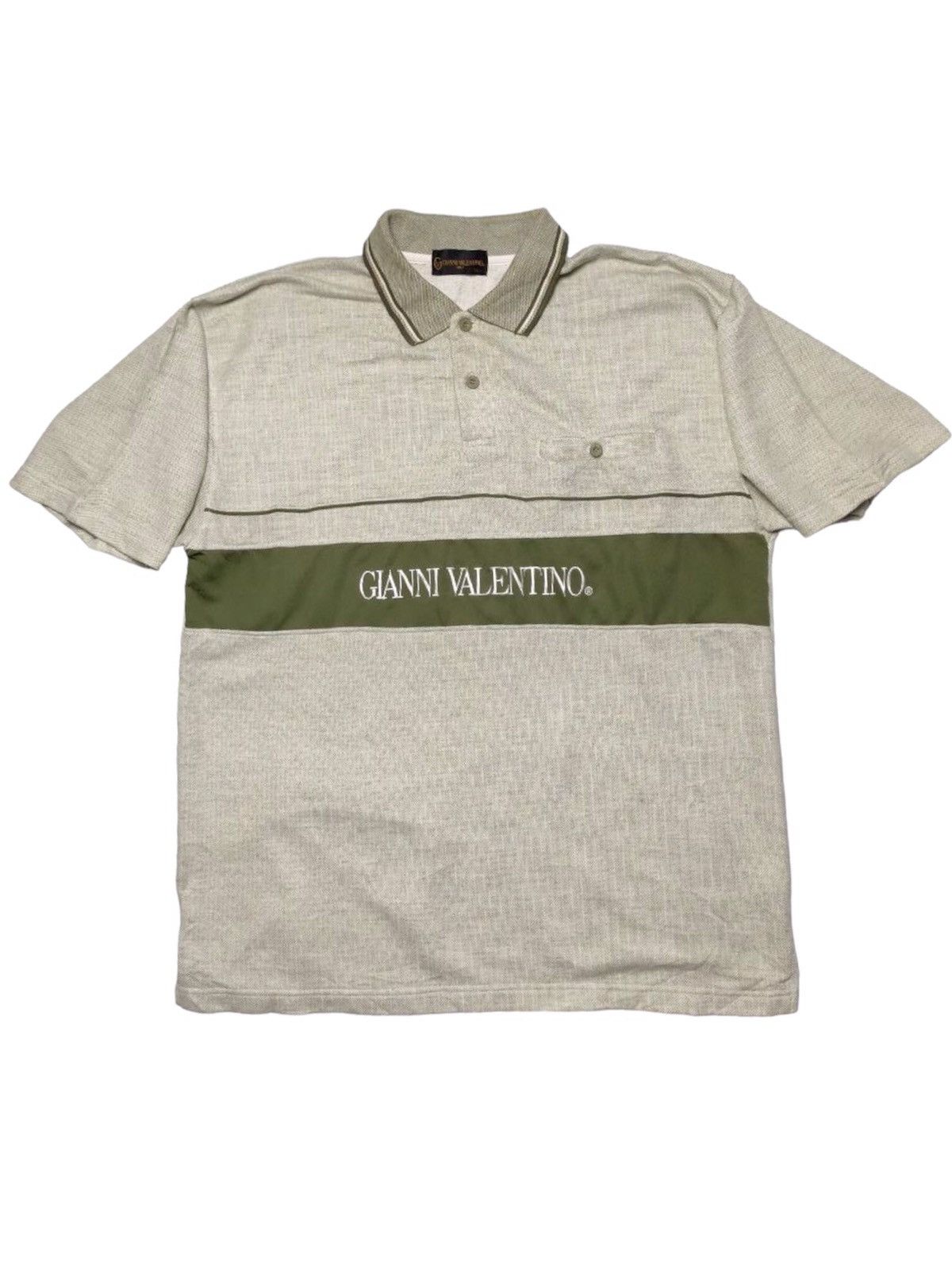 Gianni Valentino × Valentino × Vintage Vintage Gianni Valentino Polo Shirt Size US XL / EU 56 / 4 - 1 Thumbnail