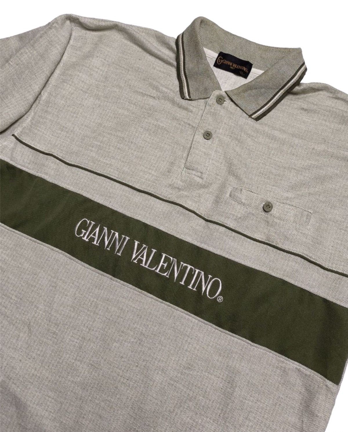 Gianni Valentino × Valentino × Vintage Vintage Gianni Valentino Polo Shirt Size US XL / EU 56 / 4 - 3 Thumbnail