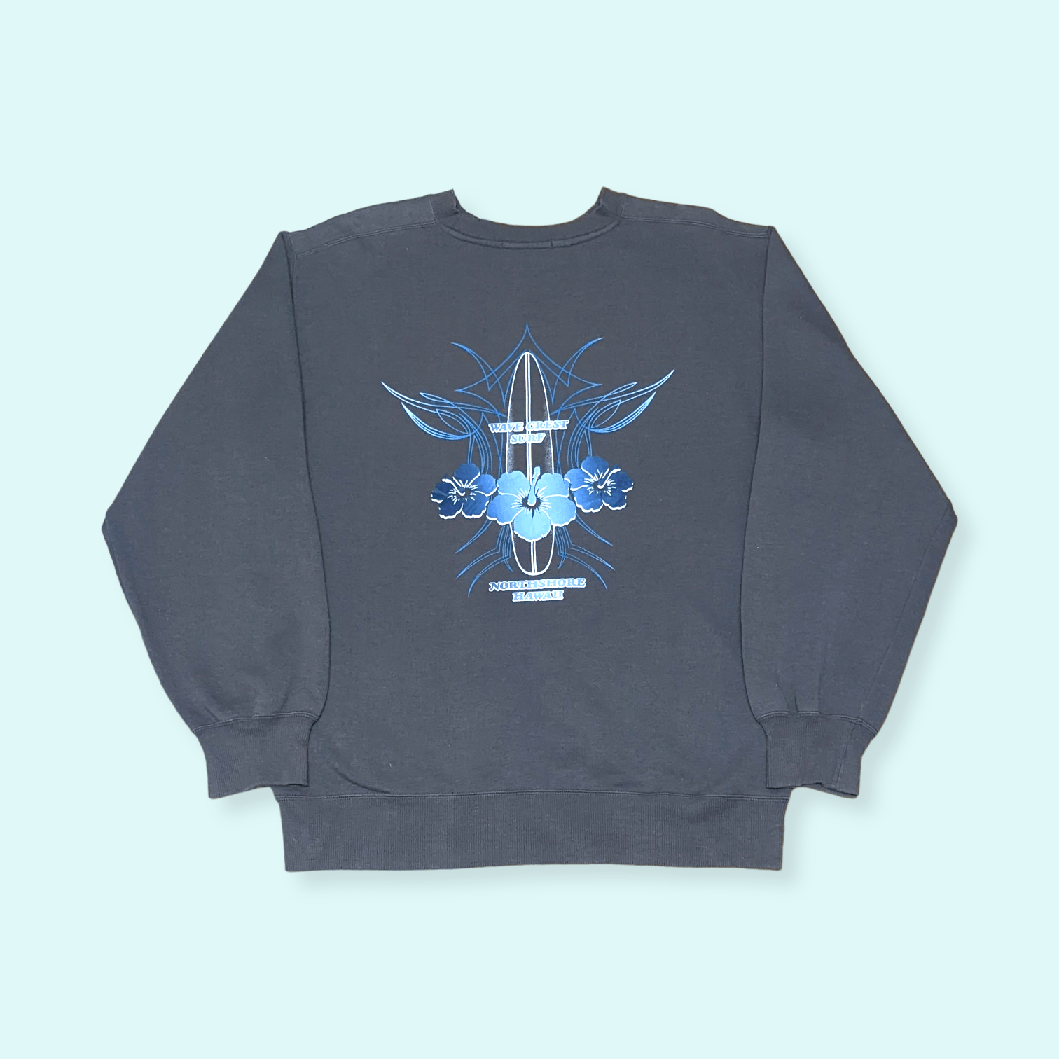 Billabong × Vintage Vintage 90s Wave Crest Surf Surfboards Crewneck Sweatshirt Size US M / EU 48-50 / 2 - 1 Thumbnail