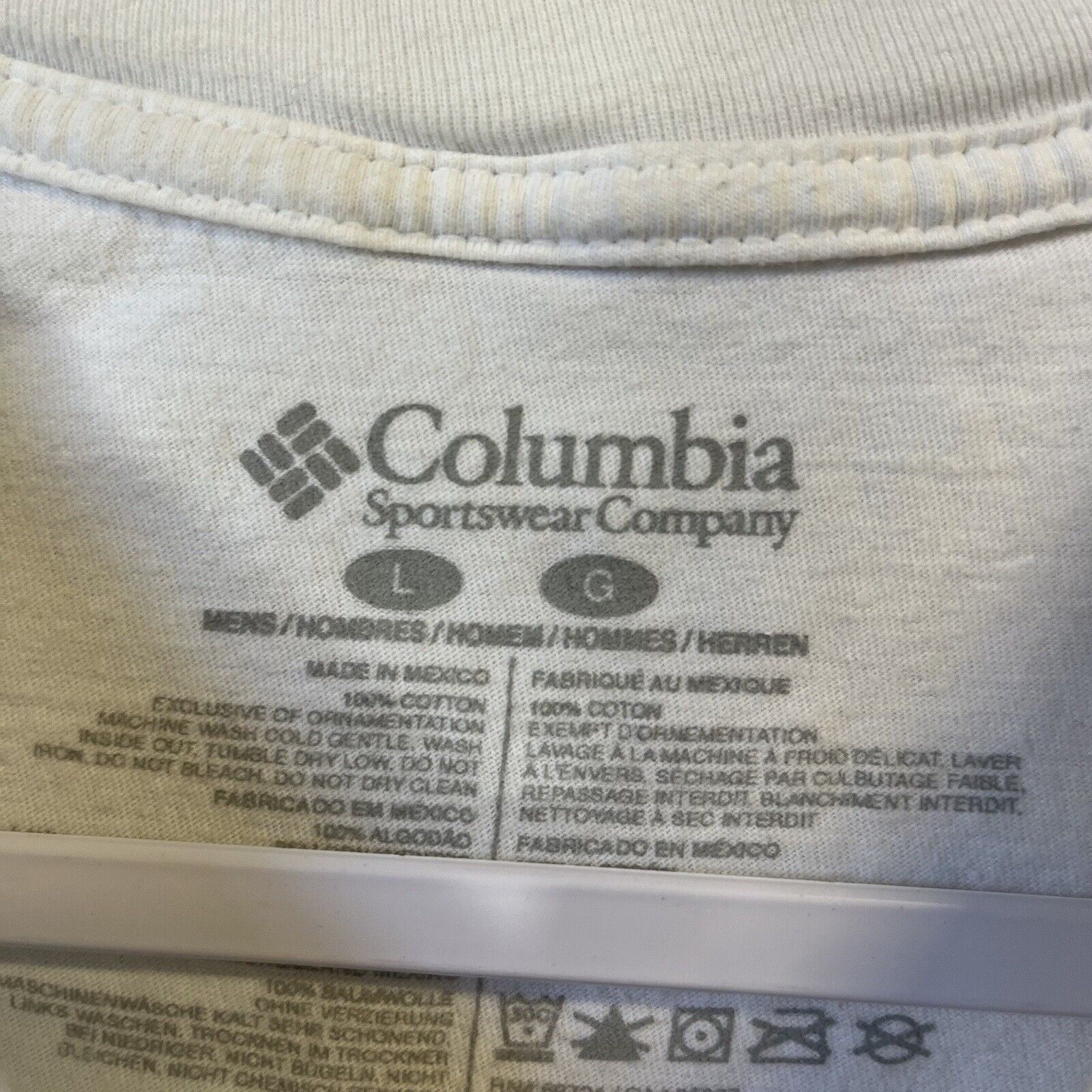 Columbia Columbia T Shirt Mens Size Large White Portland Oregon Hike Size US L / EU 52-54 / 3 - 12 Thumbnail