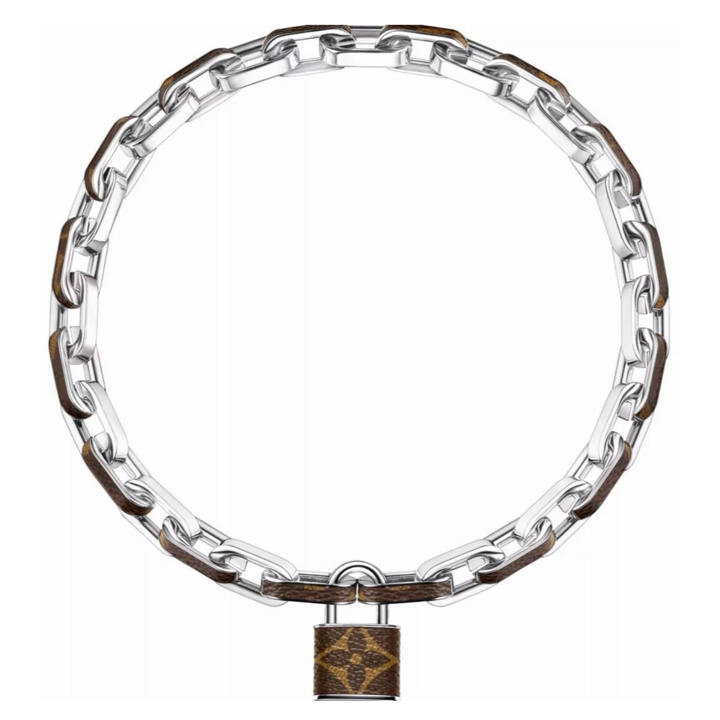 Louis Vuitton RARE Ltd Ed LOUIS VUITTON Monogram LOCK NECKLACE MP2029 Size ONE SIZE - 2 Thumbnail