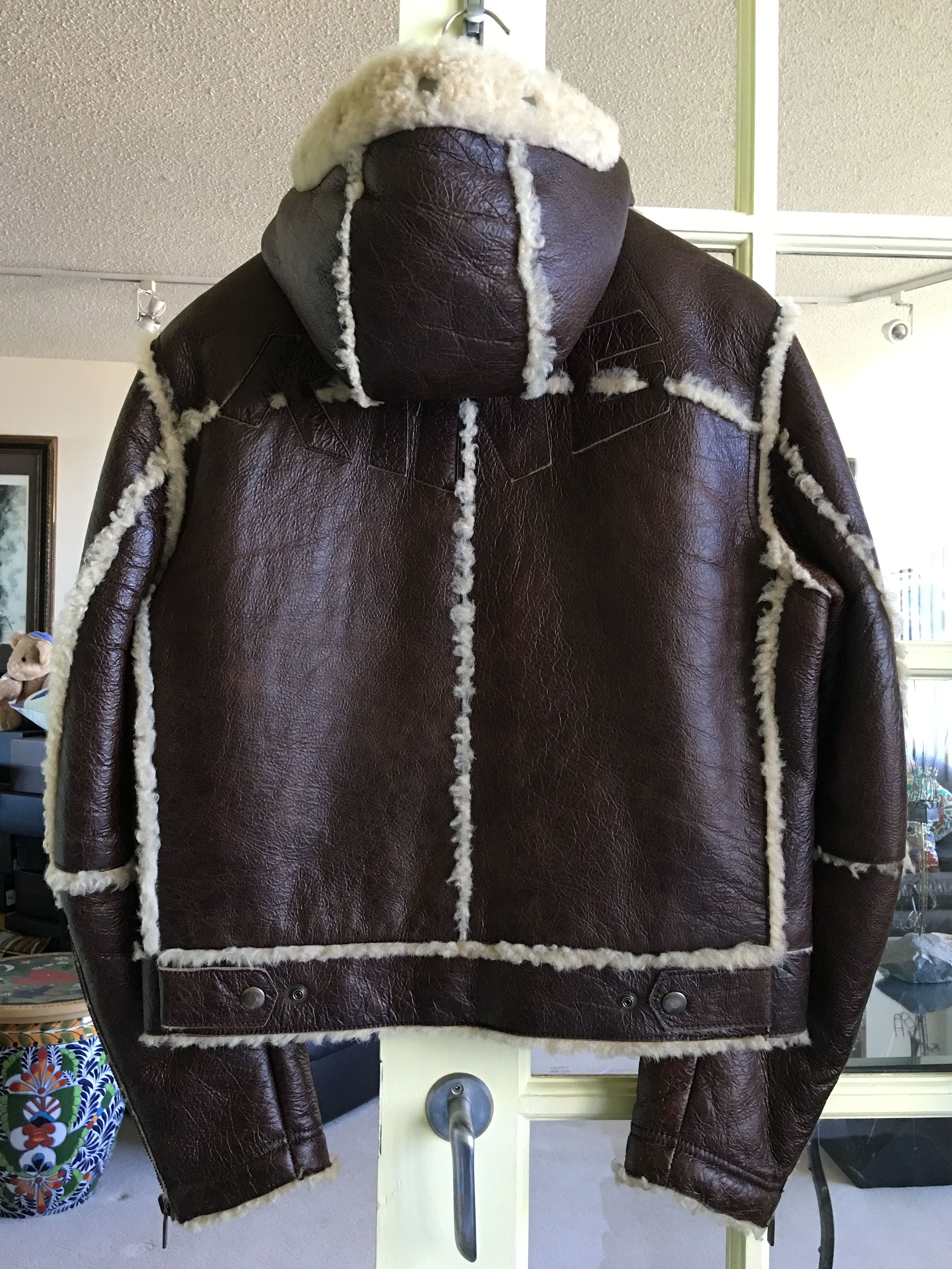 image of Voyage Passion Shearling Hoodie Jacket Size 50 Eur | M in Brown, Men's