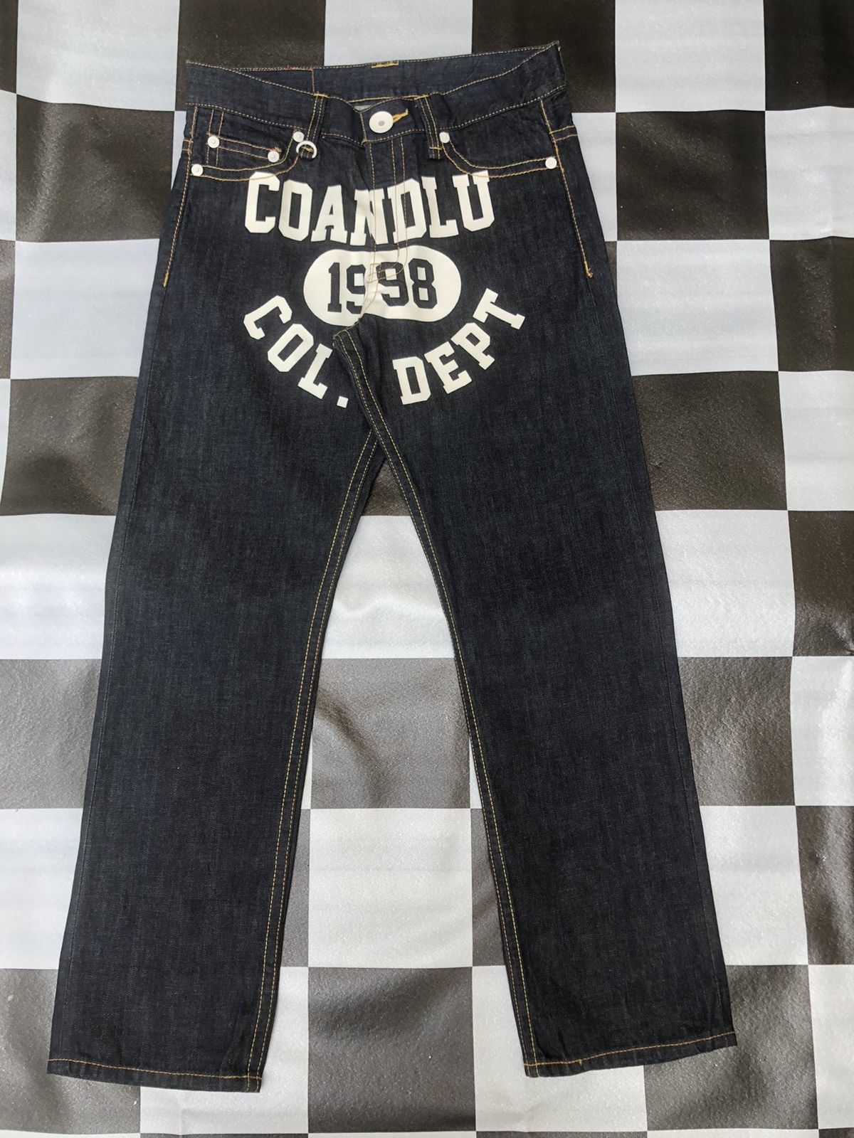 Denim & Co. × Grailed 💢Rare💢vintage’1998🔥COANDLU🔥Col.Dept Big logo PRINTED Jeans Size US 32 / EU 48 - 13 Thumbnail