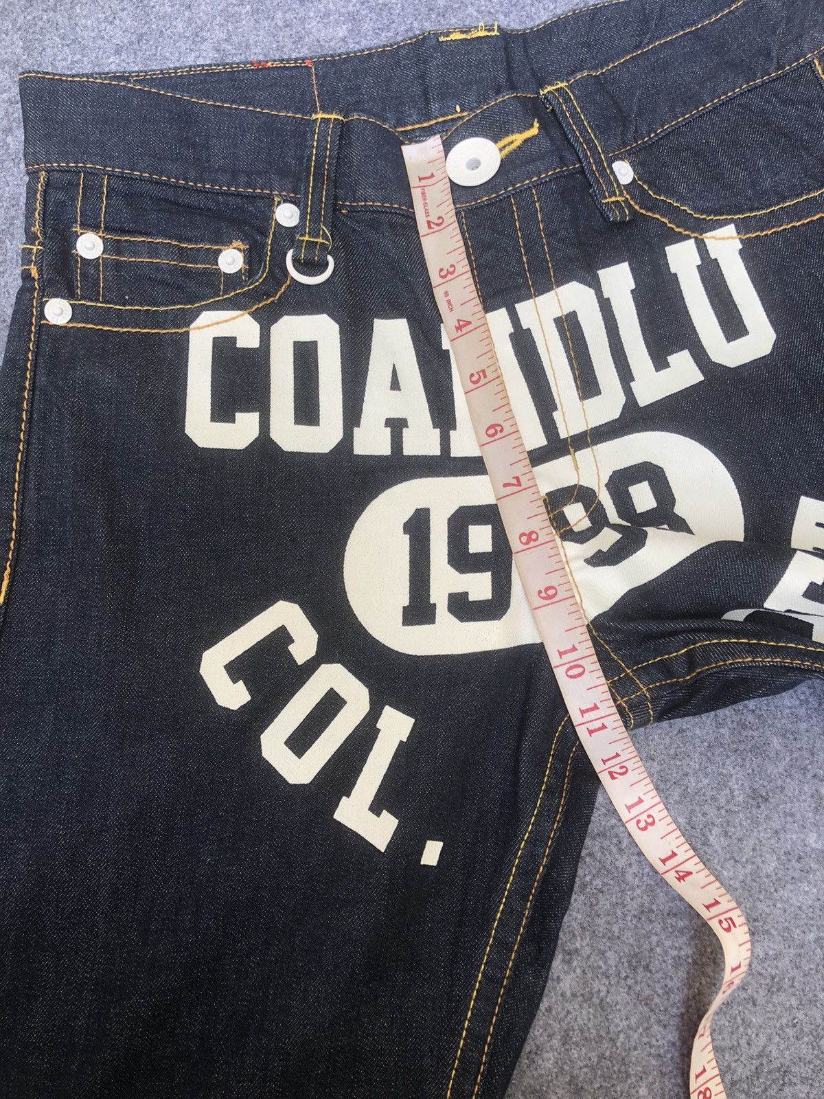 Denim & Co. × Grailed 💢Rare💢vintage’1998🔥COANDLU🔥Col.Dept Big logo PRINTED Jeans Size US 32 / EU 48 - 4 Thumbnail