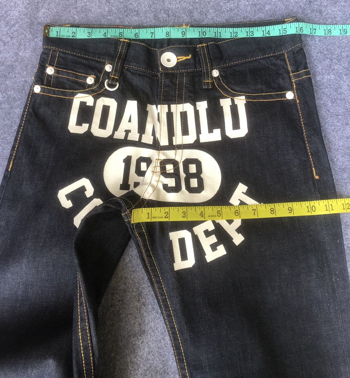 Denim & Co. × Grailed 💢Rare💢vintage’1998🔥COANDLU🔥Col.Dept Big logo PRINTED Jeans Size US 32 / EU 48 - 3 Thumbnail