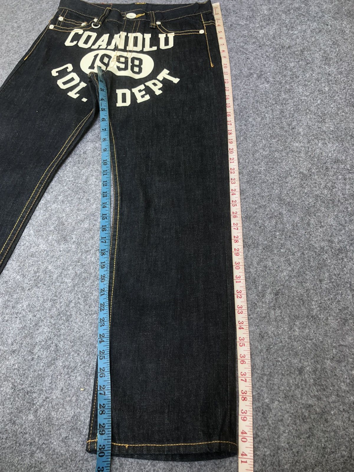 Denim & Co. × Grailed 💢Rare💢vintage’1998🔥COANDLU🔥Col.Dept Big logo PRINTED Jeans Size US 32 / EU 48 - 6 Thumbnail