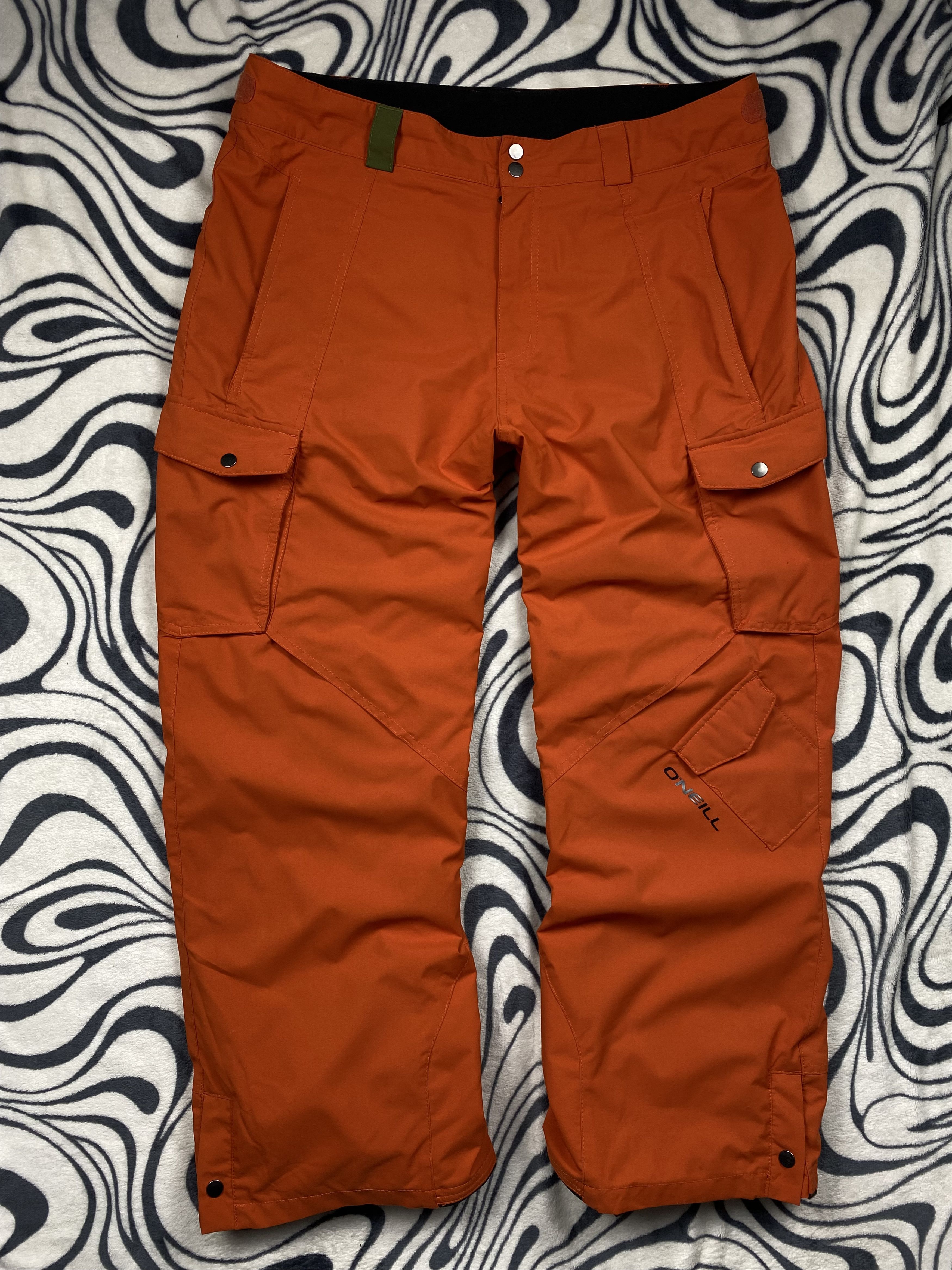 Cargo Pants Burnt Orange Snow Pants O'neill GoreTex Mens Cargo Ski