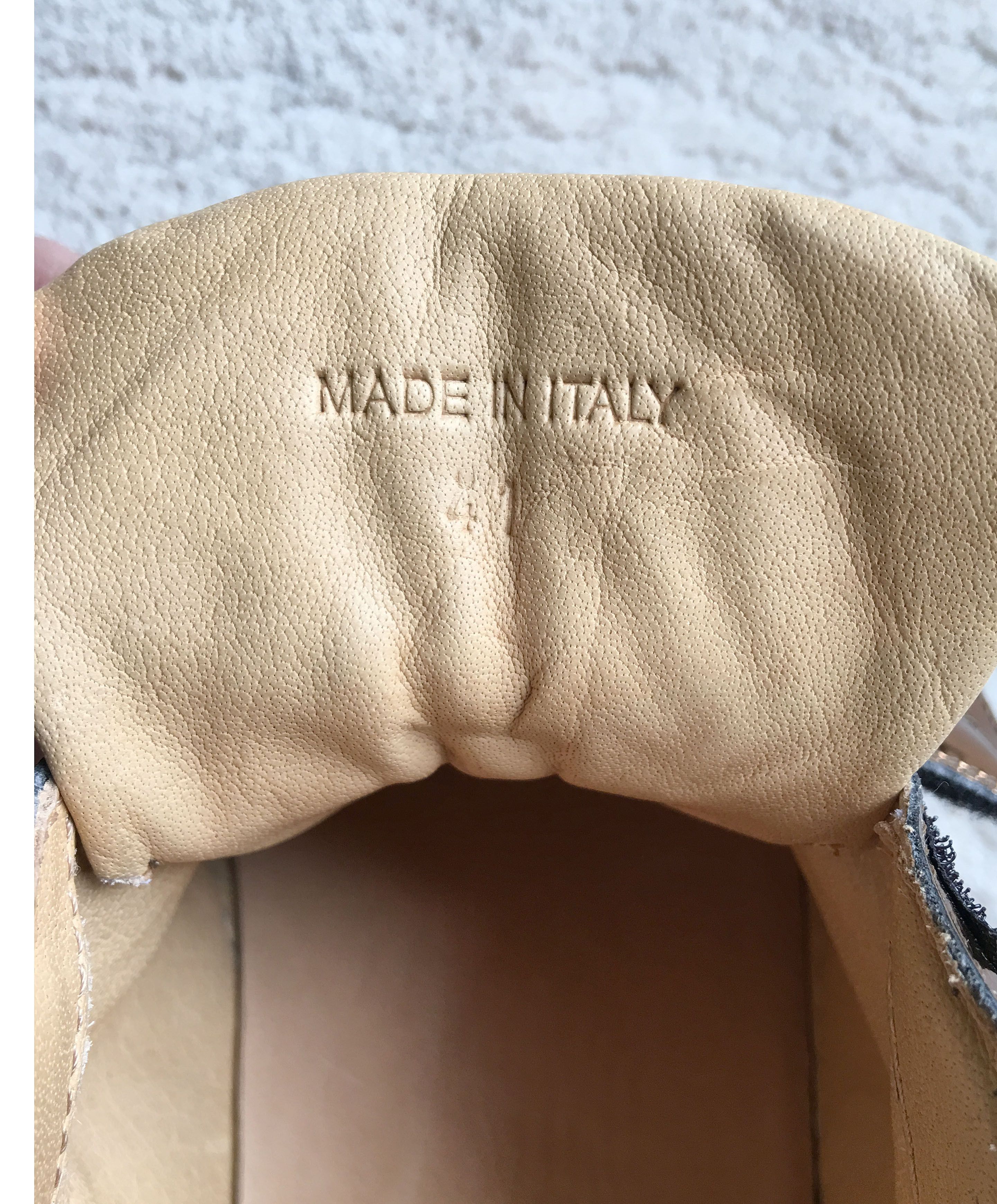 Maison Margiela MAISON MARGIELA Mirrored Bronze Leather SNEAKERS Sz 41 EUR Size US 8 / EU 41 - 9 Thumbnail