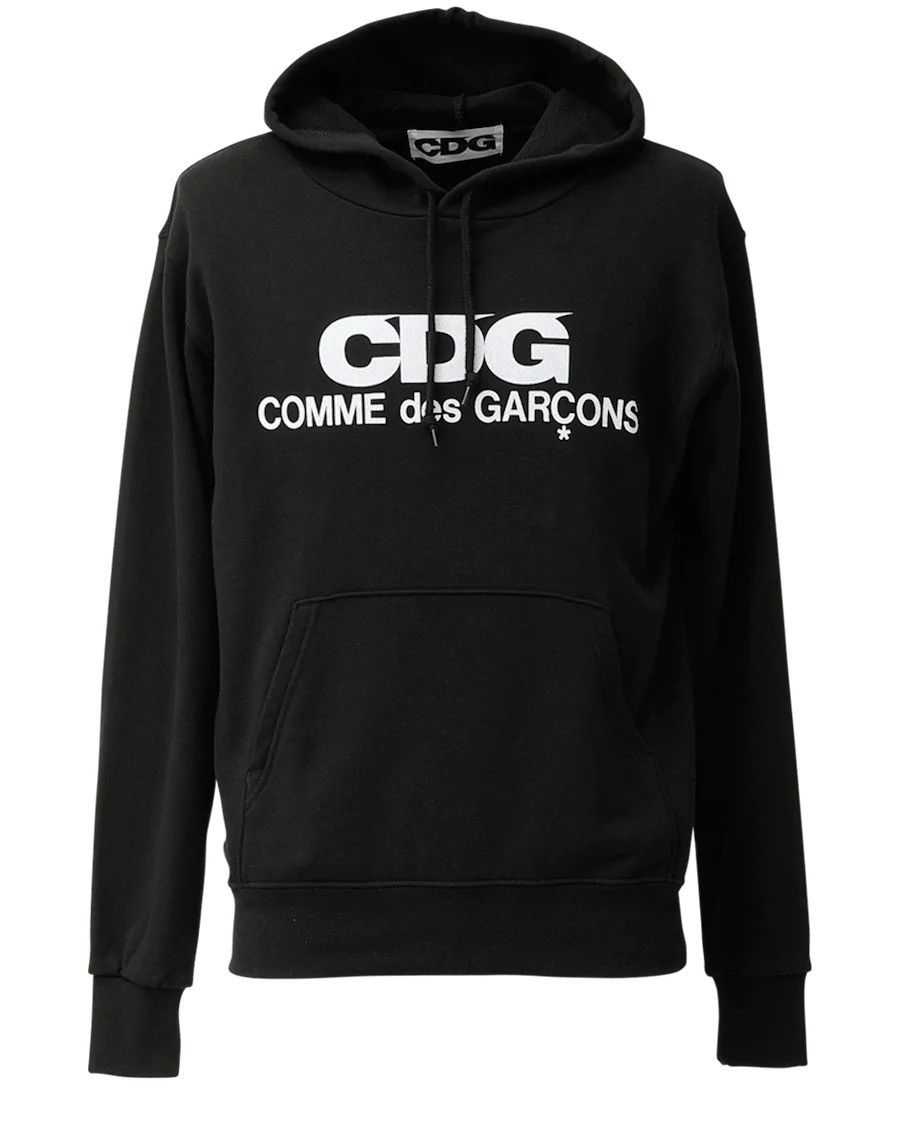 image of Cdg Cdg Cdg x Comme Des Garcons Cdg Hoodie Sweatshirt Comme Des Garcons in Black, Men's (Size XL)