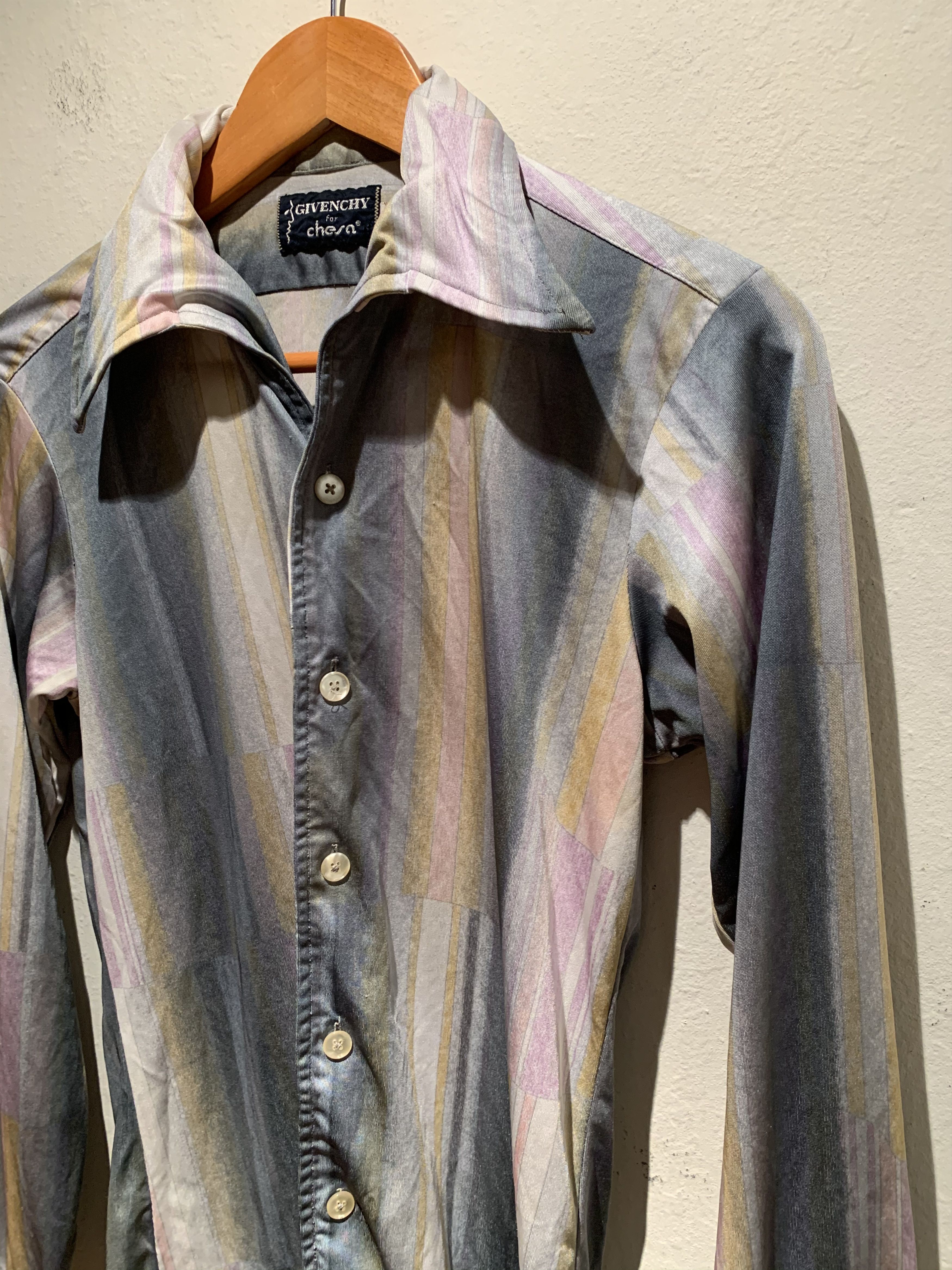 Designer × Givenchy × Vintage *RARE* Vintage Givenchy For Chesa Paneled Print Button Shirt Size US S / EU 44-46 / 1 - 4 Thumbnail