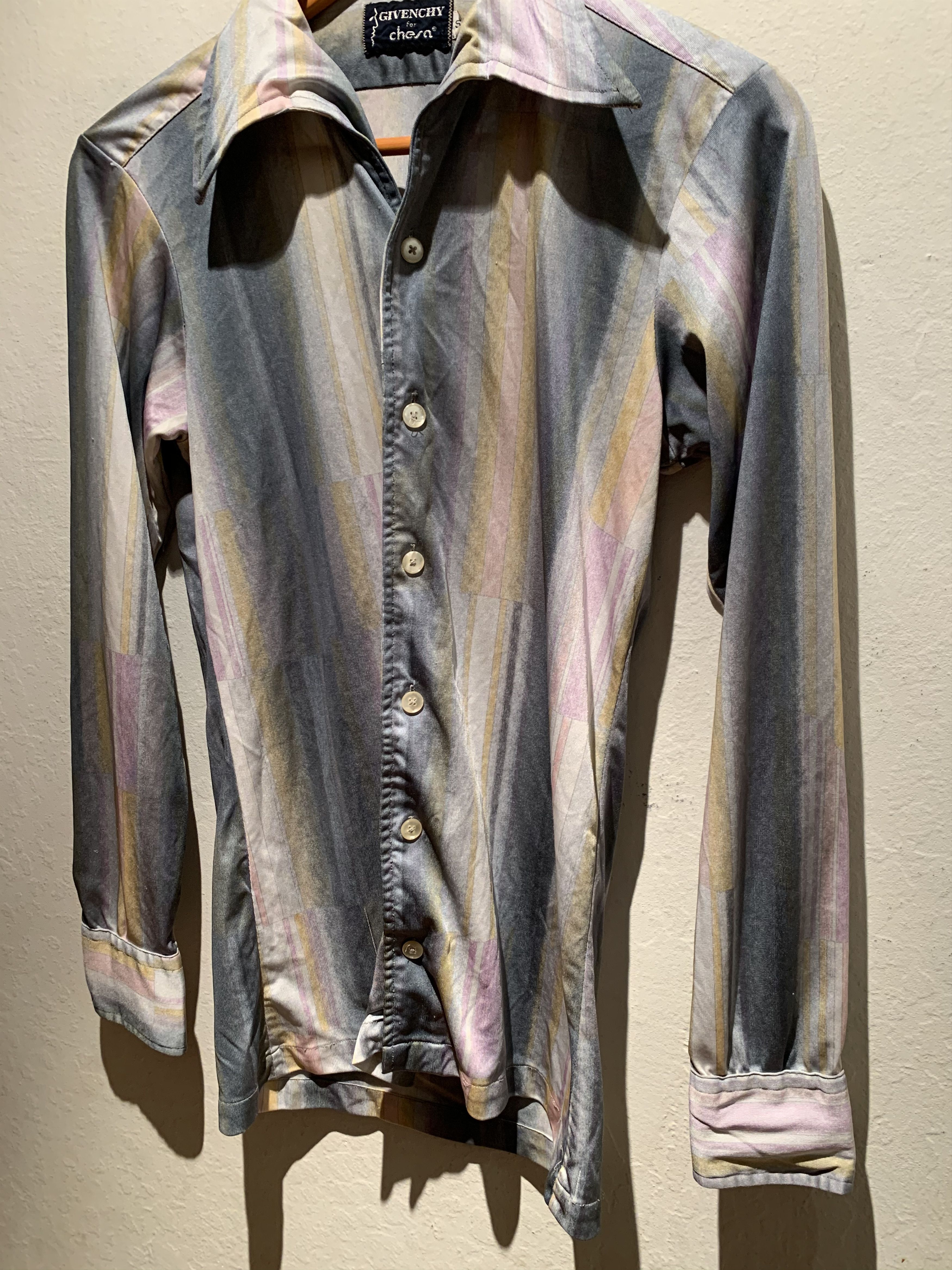 Designer × Givenchy × Vintage *RARE* Vintage Givenchy For Chesa Paneled Print Button Shirt Size US S / EU 44-46 / 1 - 3 Thumbnail