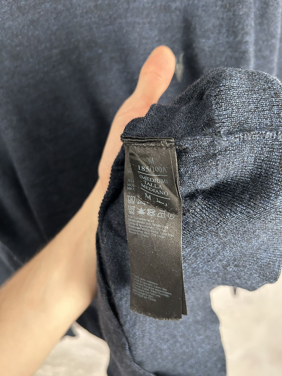 Allsaints Allsaints Mode Merino Wool Navy Sweater M Size US M / EU 48-50 / 2 - 5 Thumbnail