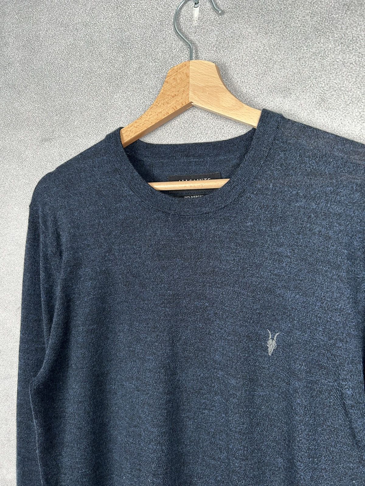 Allsaints Allsaints Mode Merino Wool Navy Sweater M Size US M / EU 48-50 / 2 - 3 Thumbnail