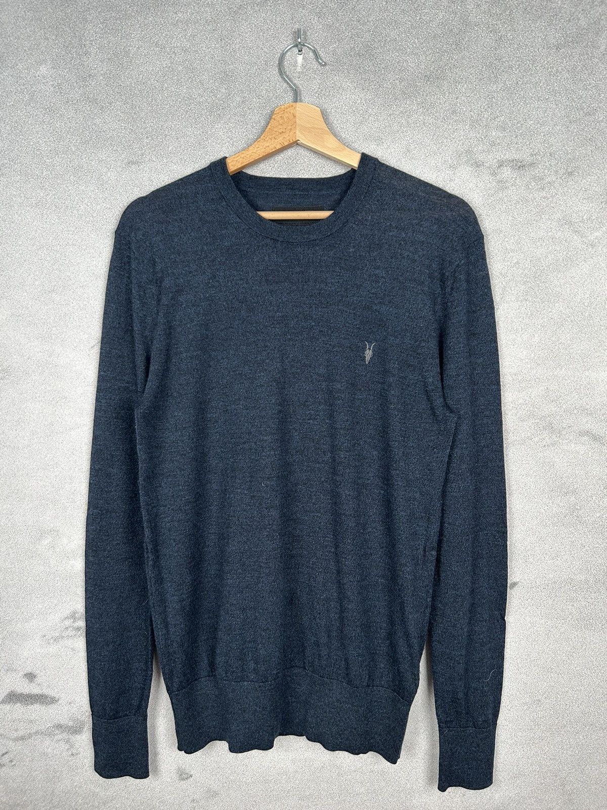 Allsaints Allsaints Mode Merino Wool Navy Sweater M Size US M / EU 48-50 / 2 - 1 Thumbnail