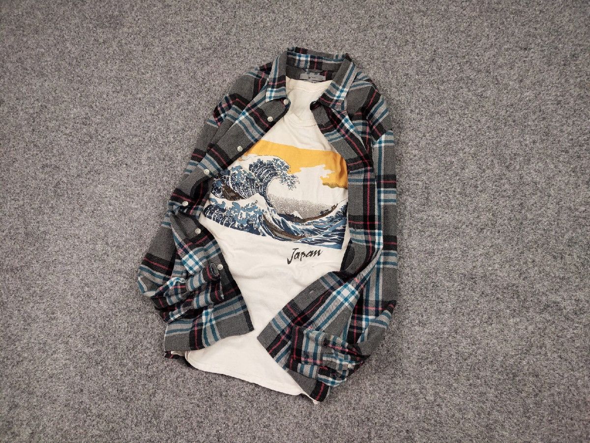 Flannel Vintage Flannel Shirt Travis Scott Style Size US L / EU 52-54 / 3 - 9 Thumbnail