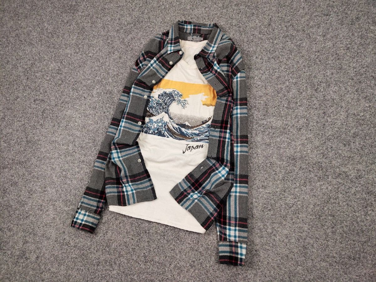 Flannel Vintage Flannel Shirt Travis Scott Style Size US L / EU 52-54 / 3 - 3 Thumbnail