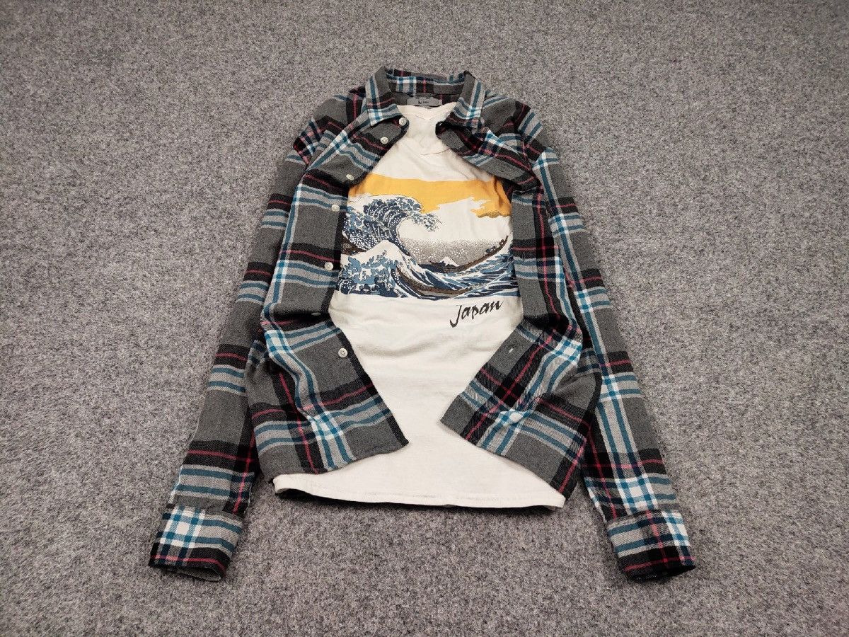 Flannel Vintage Flannel Shirt Travis Scott Style Size US L / EU 52-54 / 3 - 2 Thumbnail