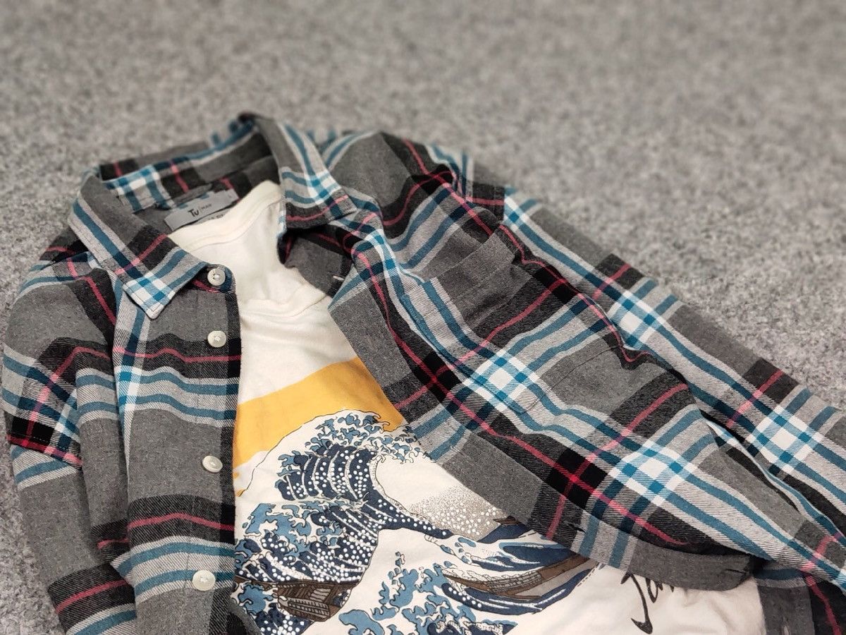 Flannel Vintage Flannel Shirt Travis Scott Style Size US L / EU 52-54 / 3 - 11 Thumbnail