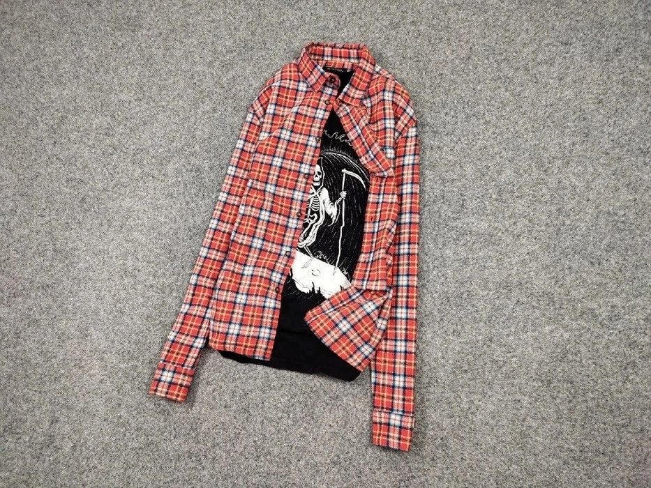 Flannel Vintage Flannel Shirt Travis Scott Style Size US M / EU 48-50 / 2 - 7 Thumbnail