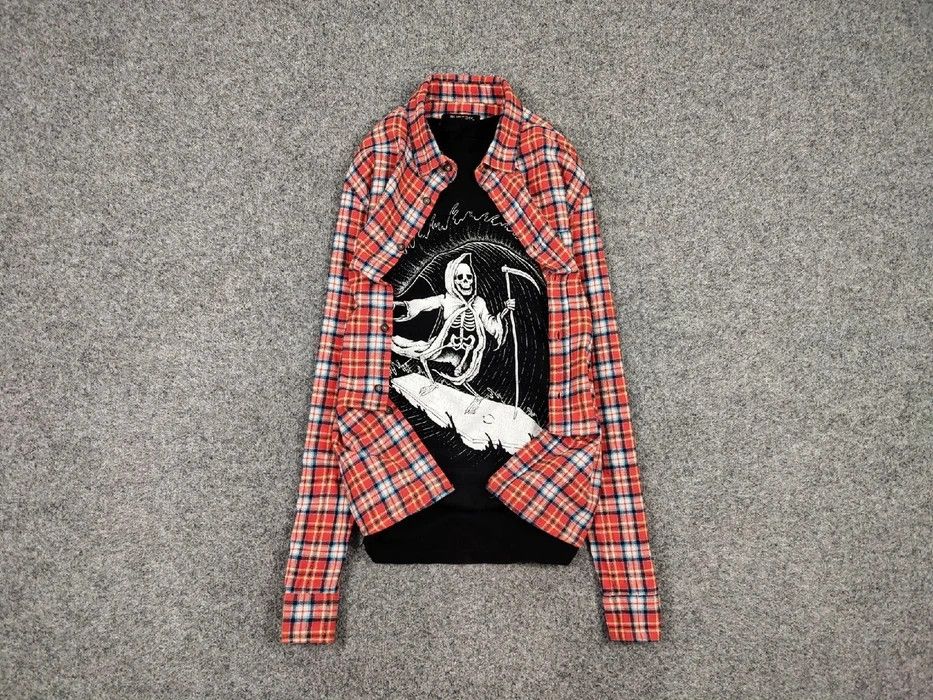 Flannel Vintage Flannel Shirt Travis Scott Style Size US M / EU 48-50 / 2 - 1 Thumbnail