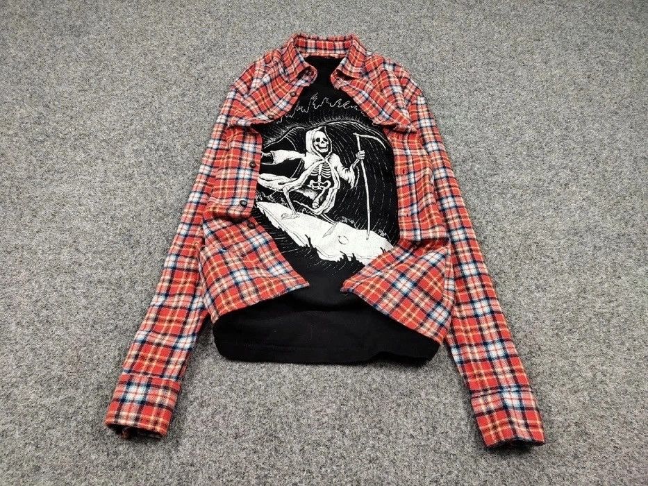 Flannel Vintage Flannel Shirt Travis Scott Style Size US M / EU 48-50 / 2 - 2 Thumbnail